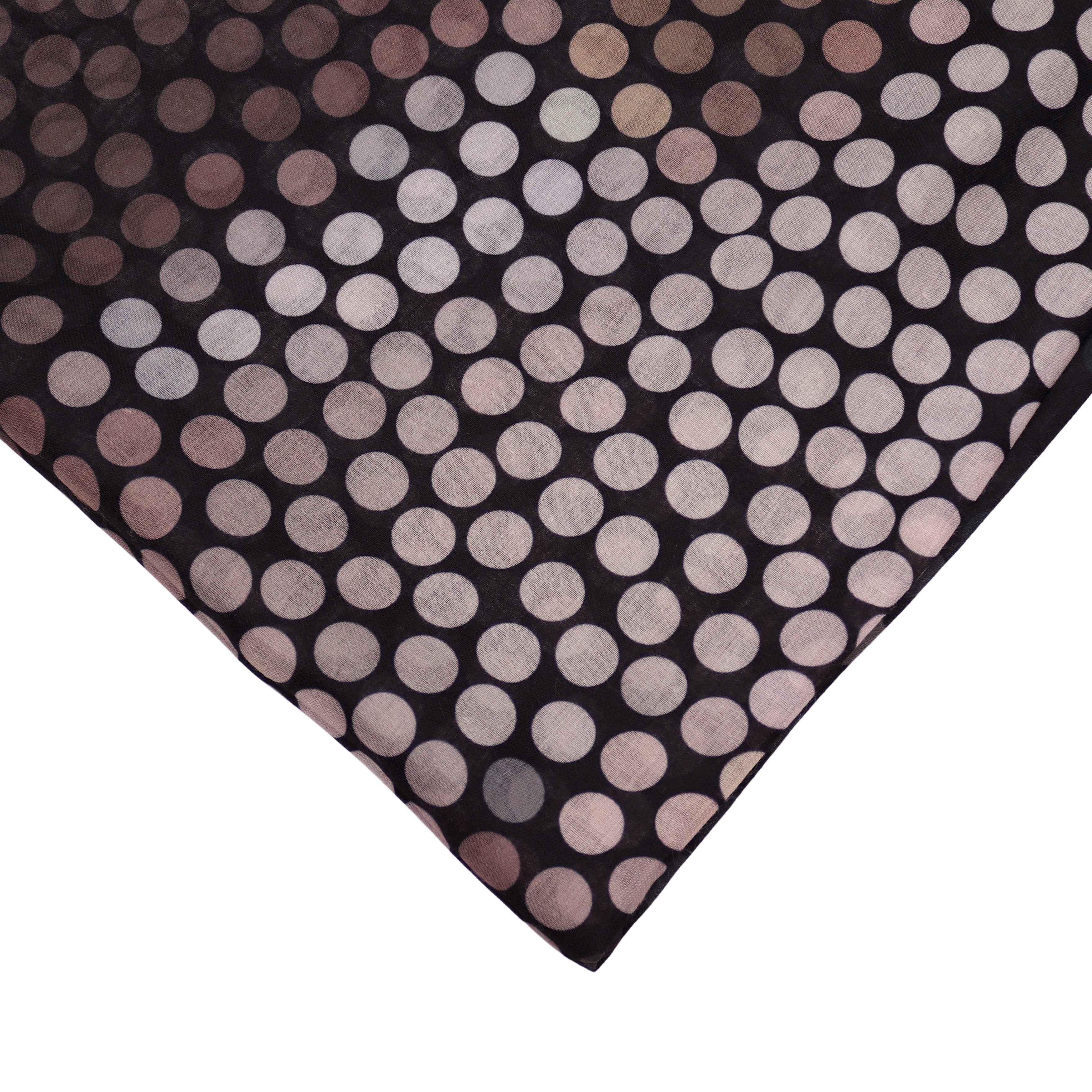 MIRROSI Loop Damen Schal Weich aus 100% Viskose Groß, Schlauchschal, Punktenmuster, (ca.60x80cm, zweimal um den Hals wickelbar), Damen Halstuch Stola ideal für  – Bild 4 von 4