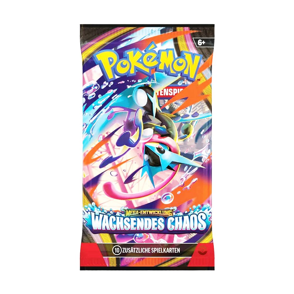 The Pokémon Company Sammelkarte Pokemon Wachsendes Chaos Booster ME04 Deutsch