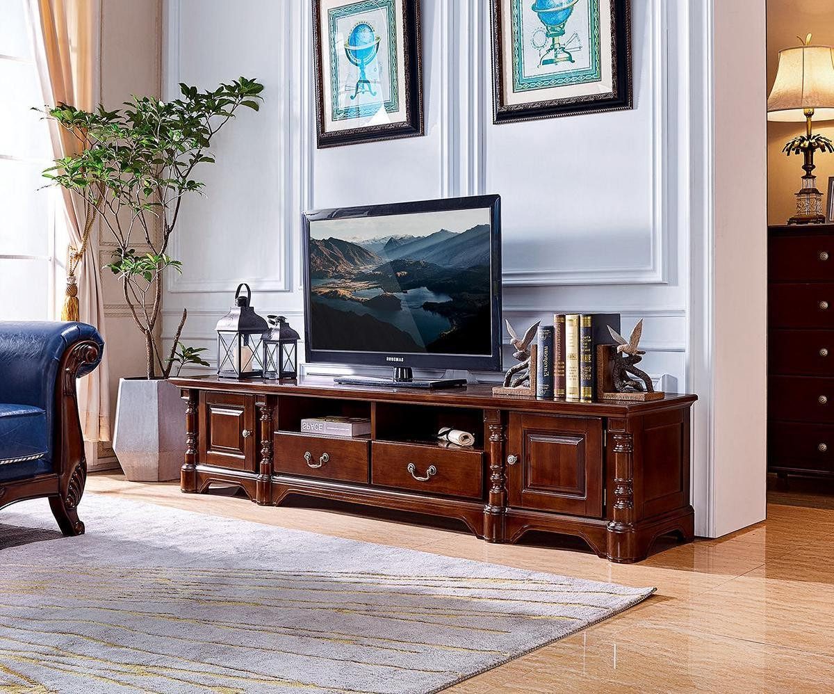 Lowboard Schrank rtv Wohnzimmer tv Holz Möbel Schrank Klassisch Modern