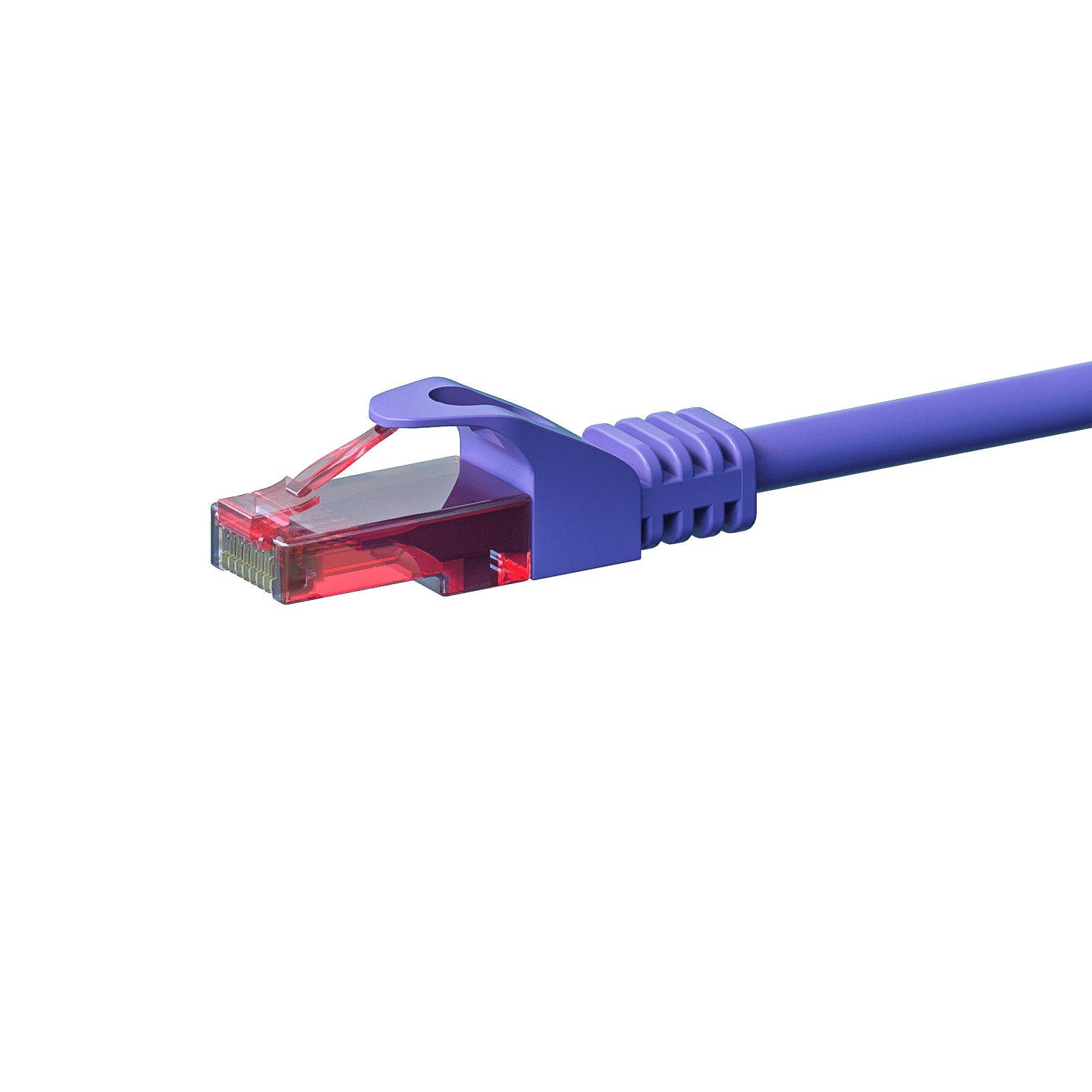 Danicom CAT6 Netzwerkkabel, U/UTP, 0,15 Meter, Violet, 100% Kupfer Netzwerkkabel, RJ45, RJ45 (15 cm), Cat6, 100% Kupfer