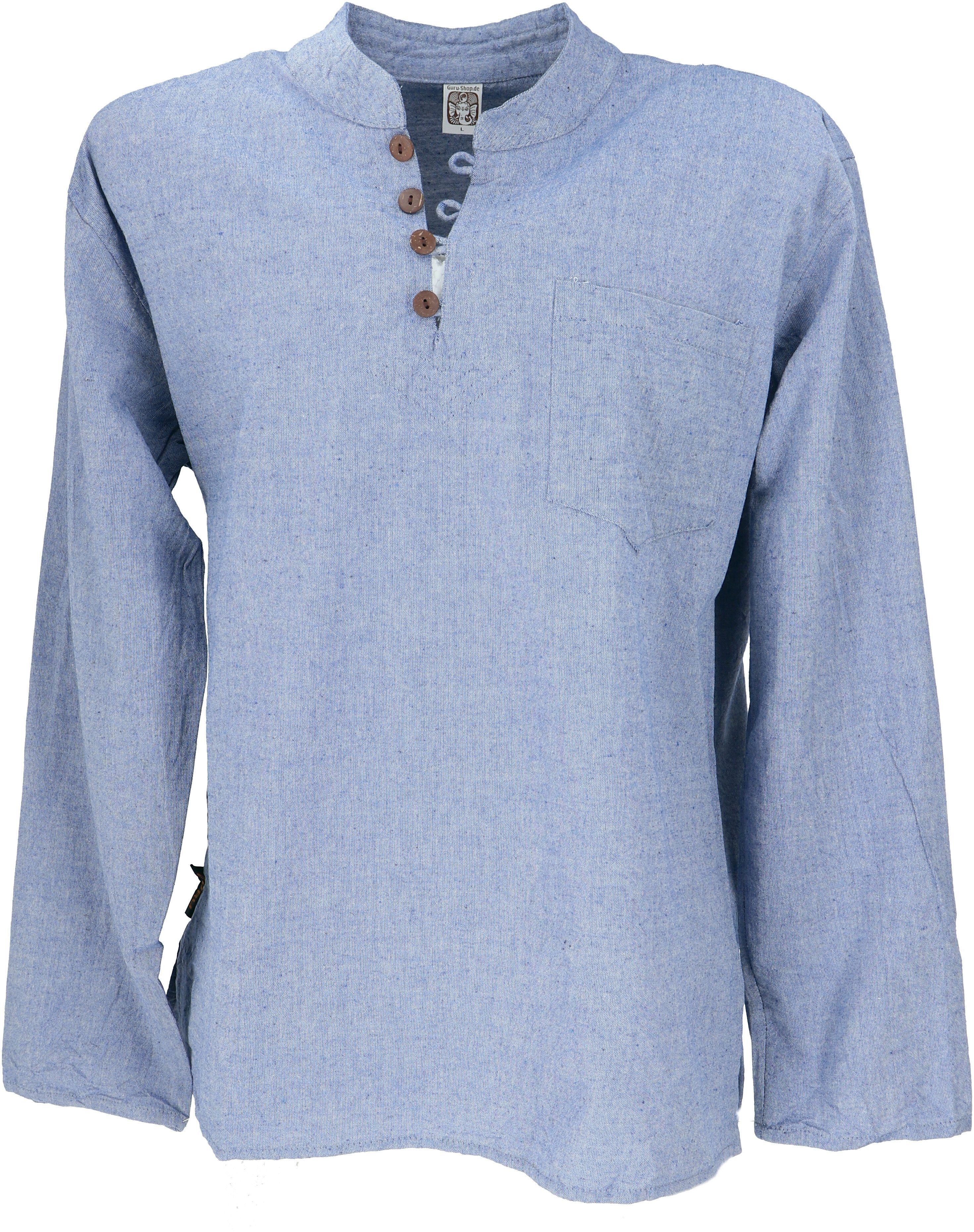 Guru-Shop Hemd & Shirt Nepal Ethno Yogahemd mit Kokosknöpfen,.. Ethno Style günstig online kaufen