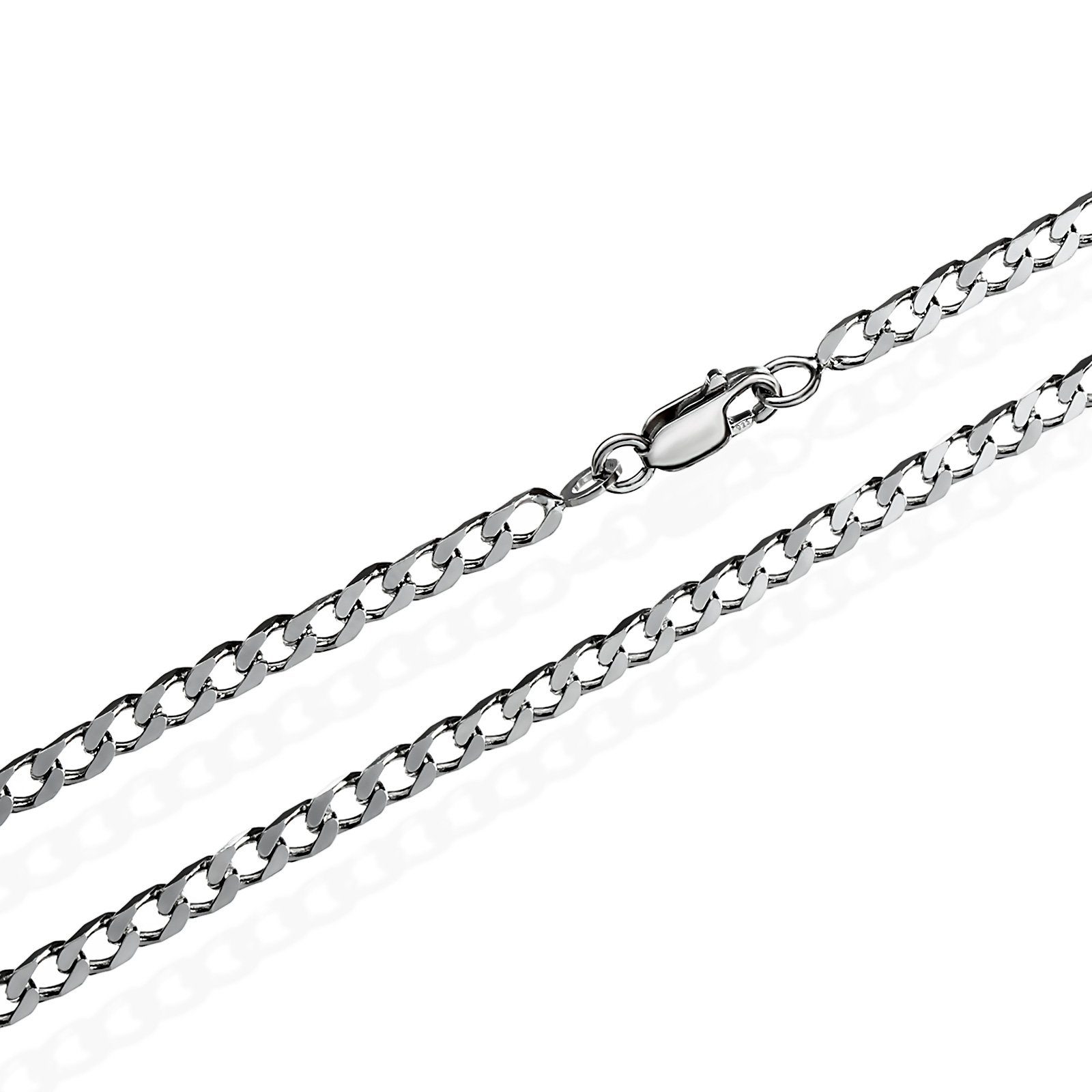 NKlaus 925 sterling zilveren ketting PANZER Ketting 45cm koningsketting 2,10mm breed 5gr 1815