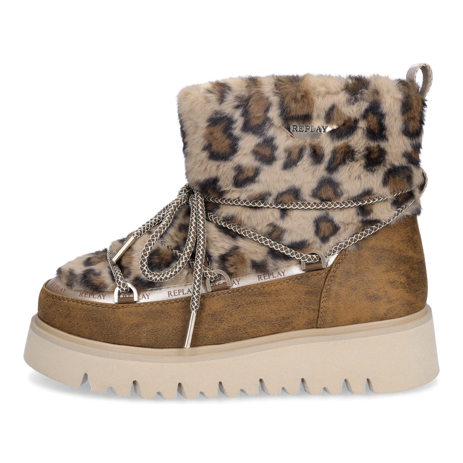 Replay Replay Damen Moonboots Melrose Snow Leo Ankleboots günstig online kaufen