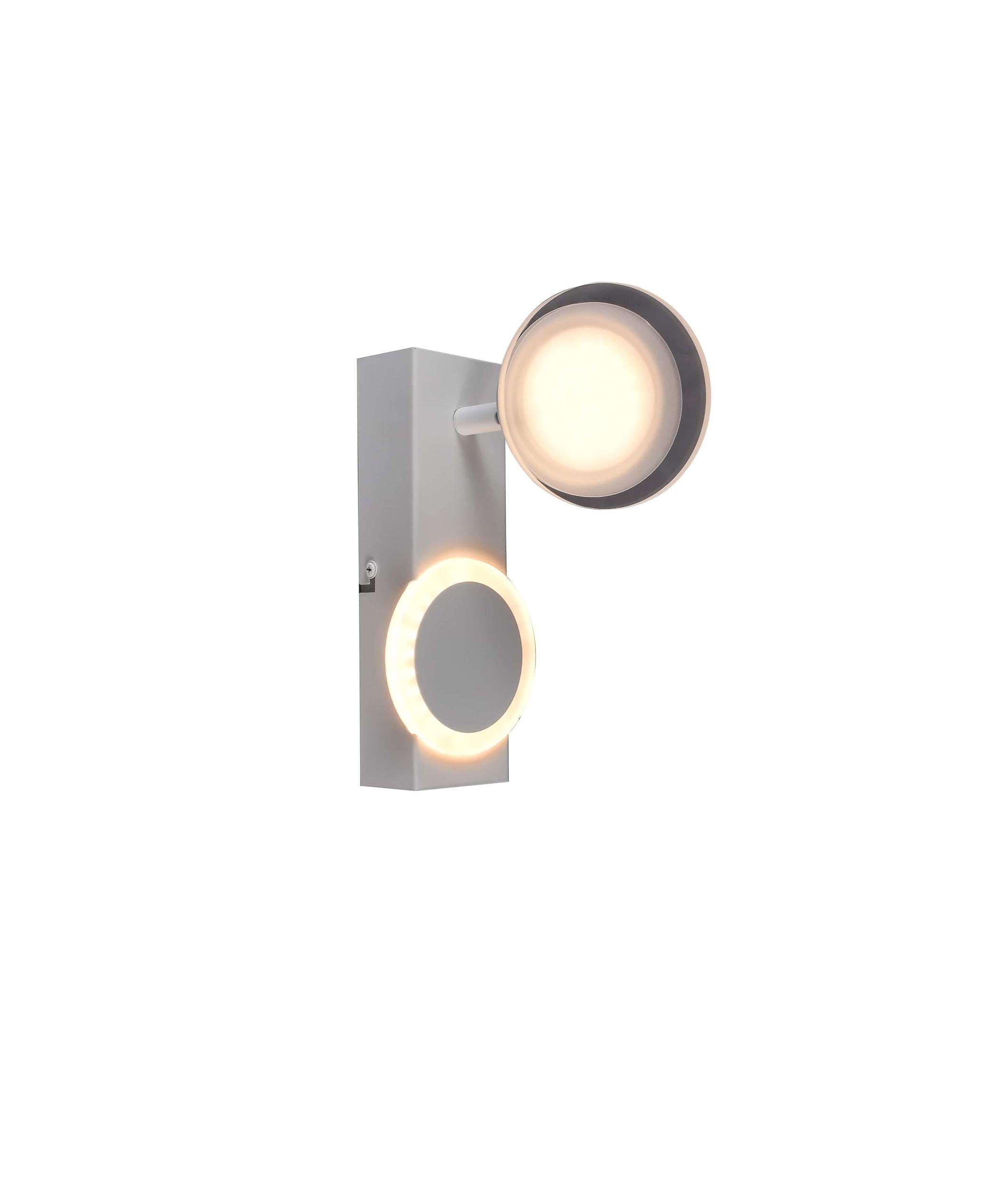 Brilliant Wandleuchte 1x LED integriert Wandspot LED weiß, Meriza LED integriert, Meriza, 10W 3000K, Lampe