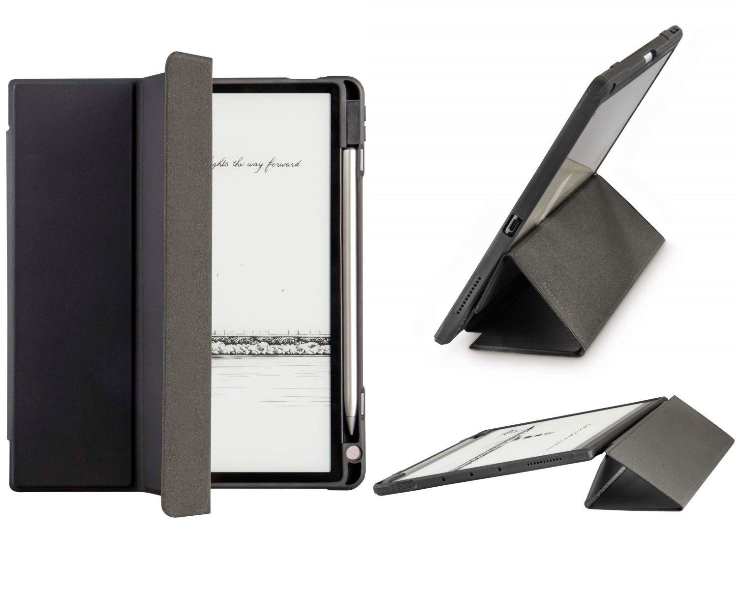 Hama Tablet-Hülle Hama Smart Tasche Cover Schutz-Hülle Schwarz, Book-Case Etui Ständer Bag für Huawei MatePad Paper 10,3"