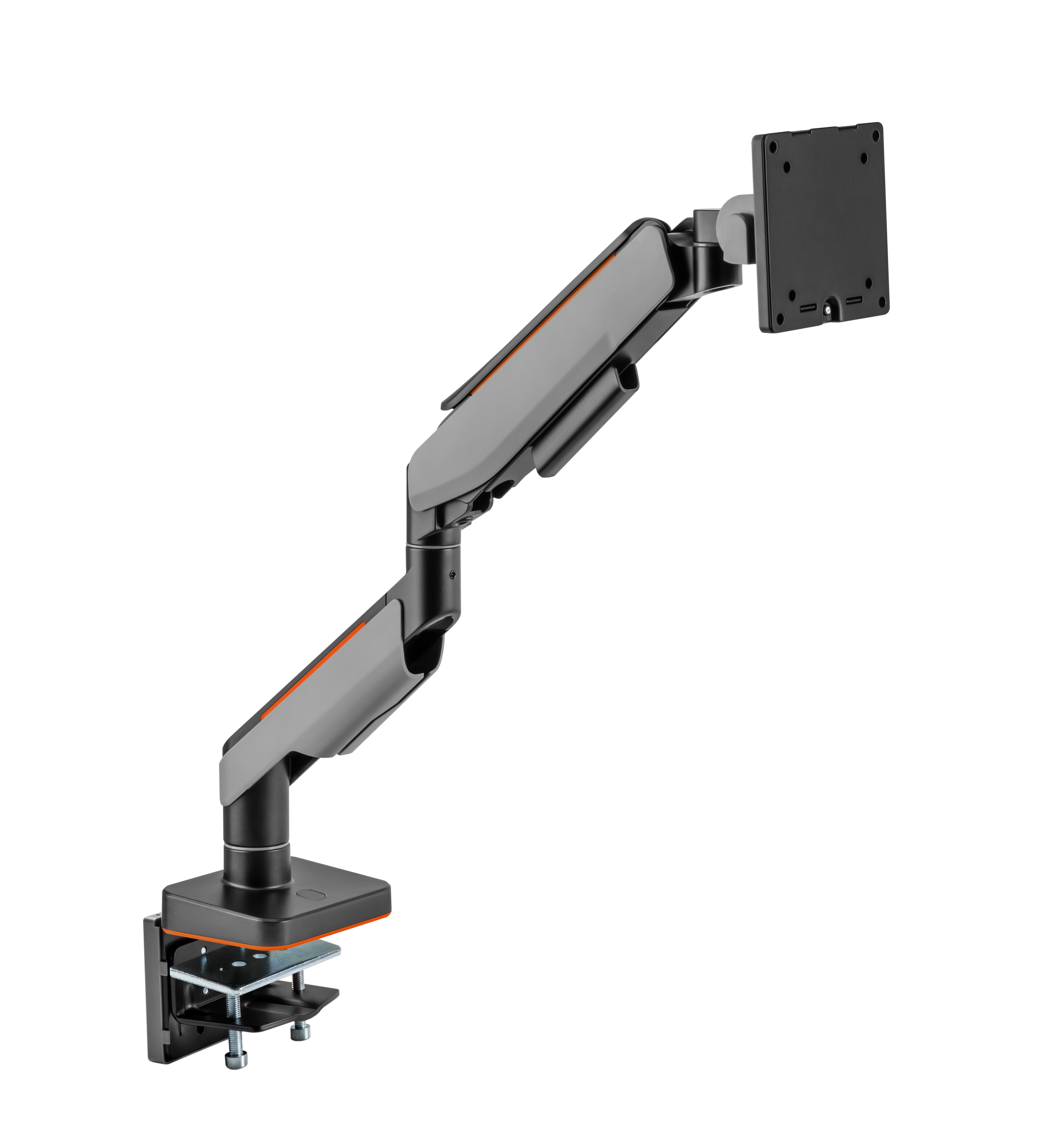 HALTERUNGSPROFI Monitor-Halterung OFFICE-GS512AEX, (bis 49,00 Zoll, Kabelmanagement Gasdruckfeder Aluminium, VESA 75 / 100 bis 20kg) – Bild 2 von 5