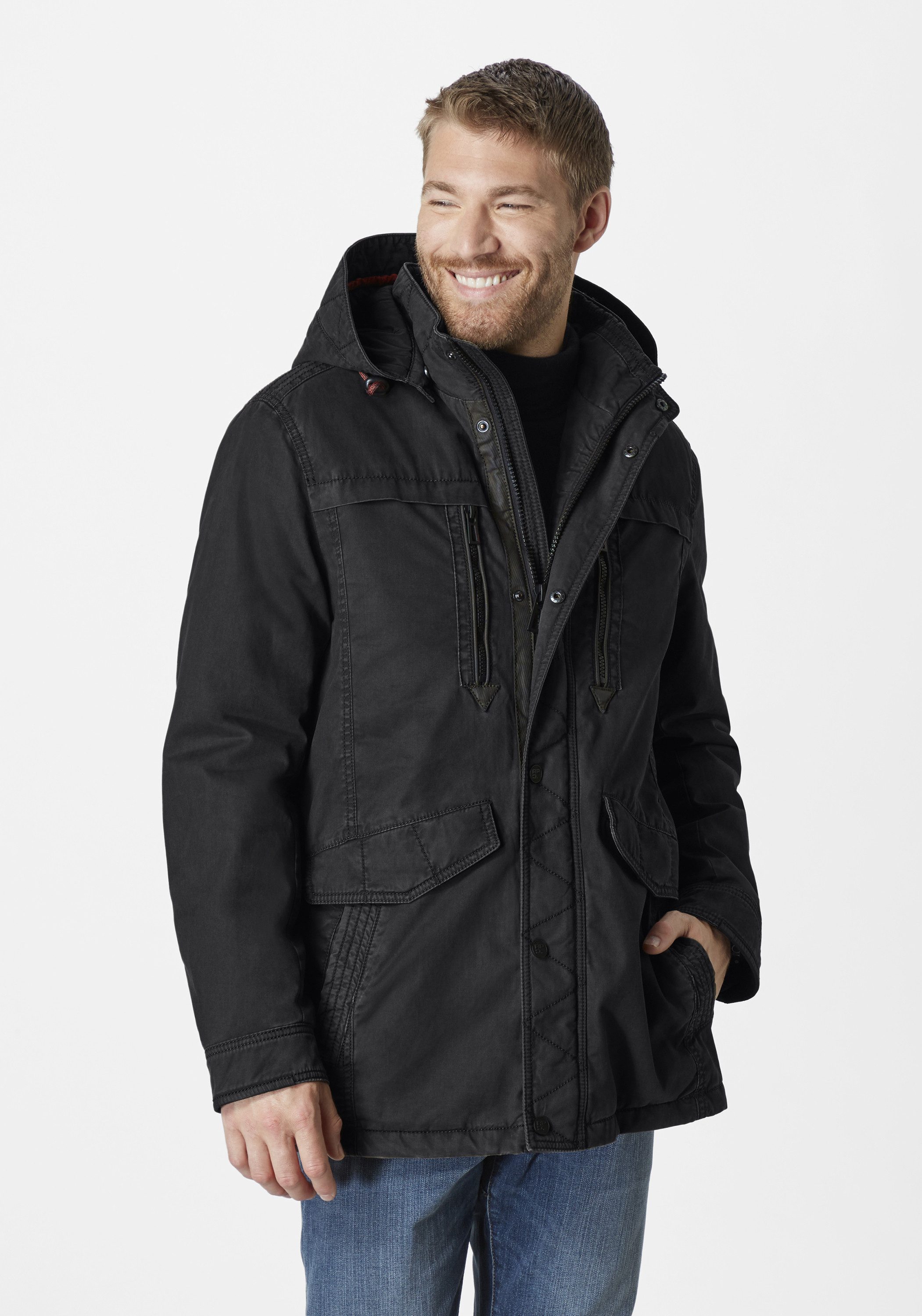 Redpoint Parka KORWIN Winterjacke aus Baumwolle mit abnehmbarer Kapuze günstig online kaufen
