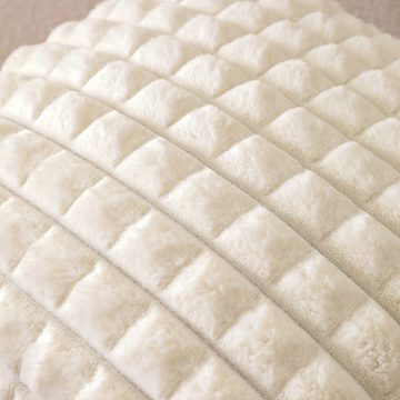 Kissenbezüge Faux Kaninchen Pelz weiches Quadrat Kissen Abdeckung, Coonoor (1 Stück), super weich und bequem