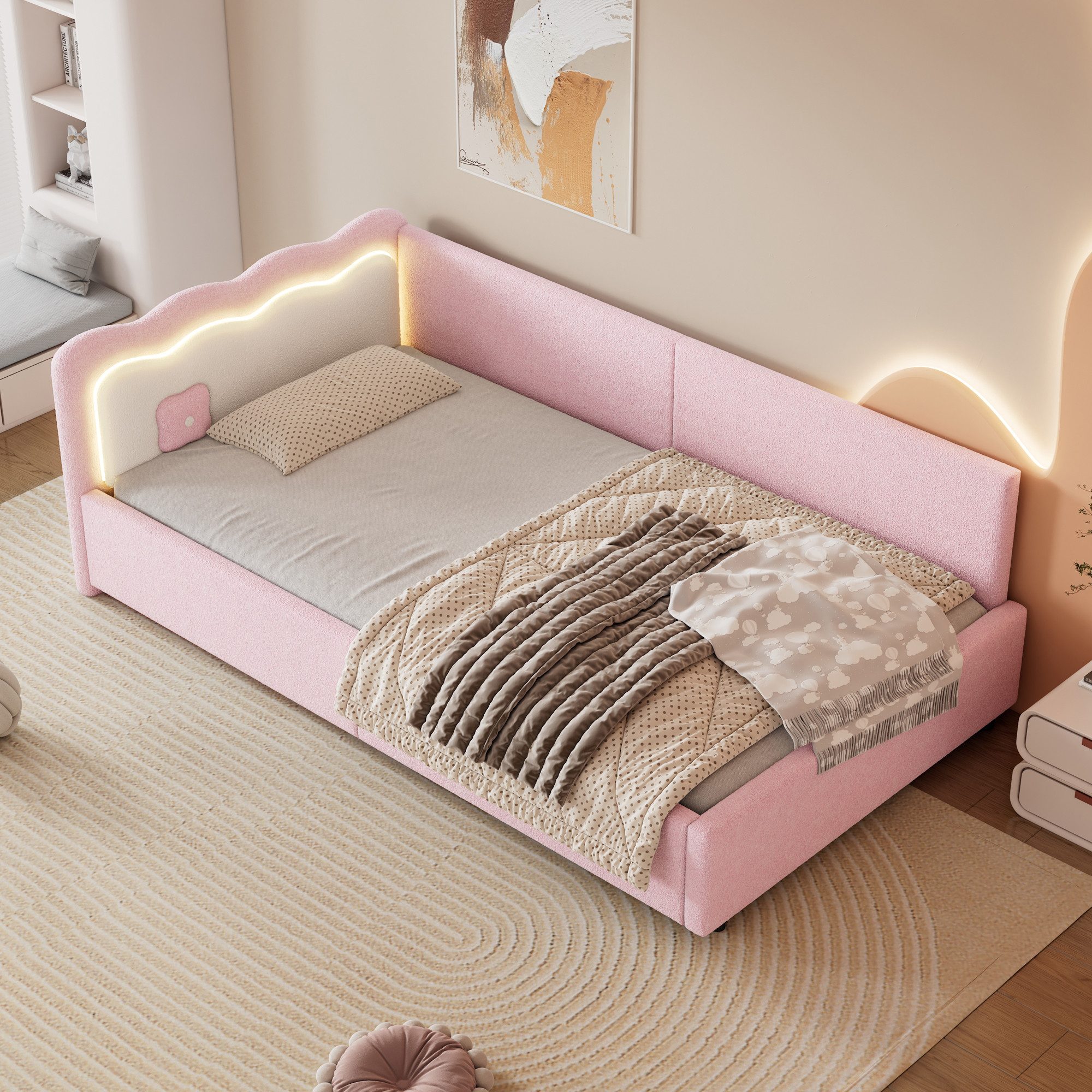 TavilaEcon Schlafsofa mit LED-Umgebungslicht, Fernbedienung und günstig online kaufen