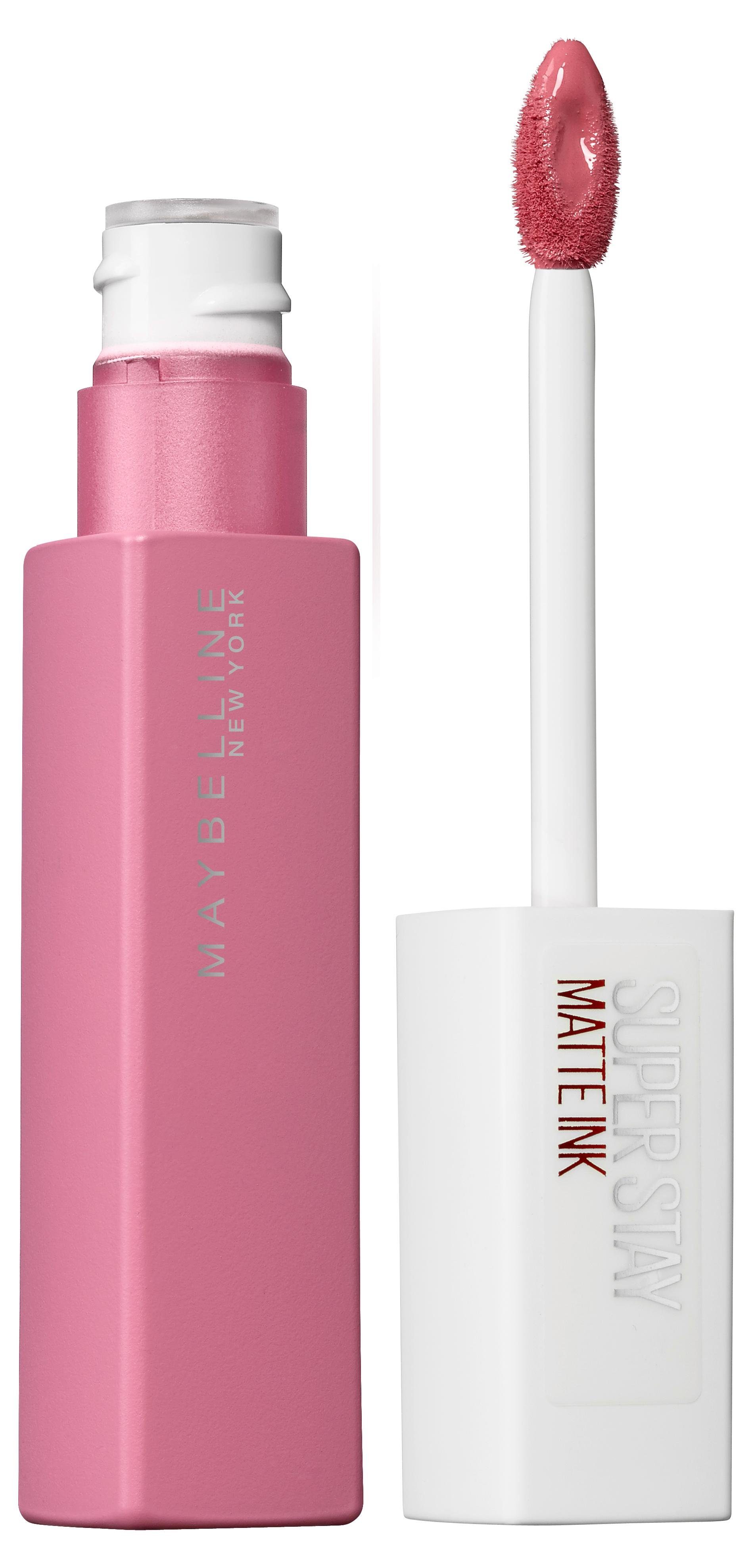MAYBELLINE NEW YORK Lippenstift Super Stay Matte Ink, mit natürlichen Inhaltstoffen