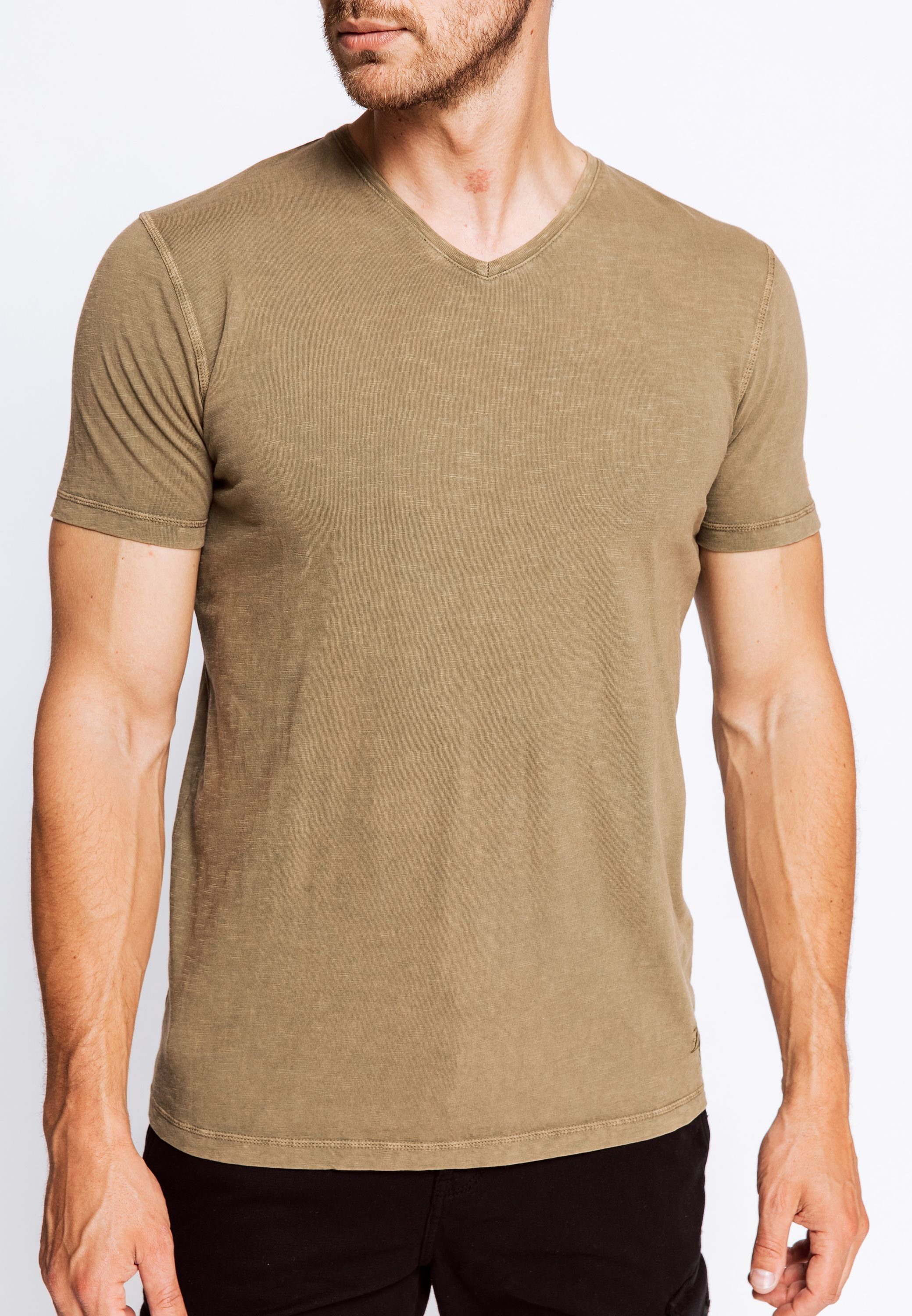 Zhrill Olive DIEGO (0-tlg) Longshirt T-Shirt