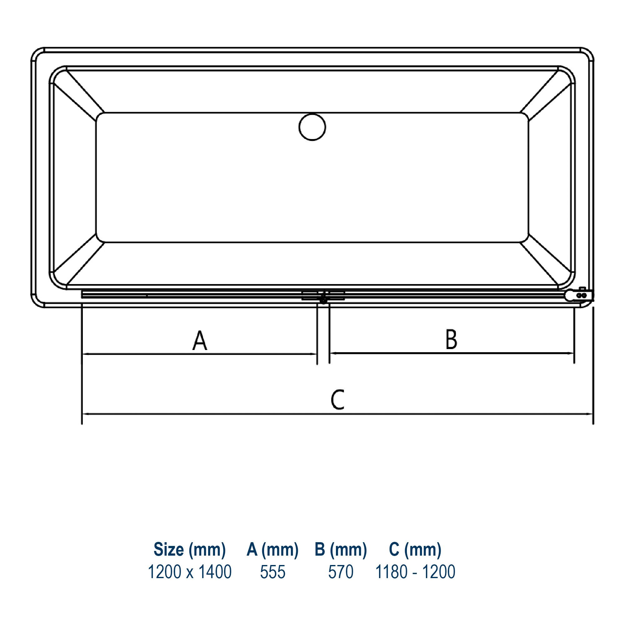 Bernstein Badewannenaufsatz NT209 120x140 cm Klarglas, (2-teilig), Faltbare ESG-Duschwand mit Hebe-Senk-Mechanismus