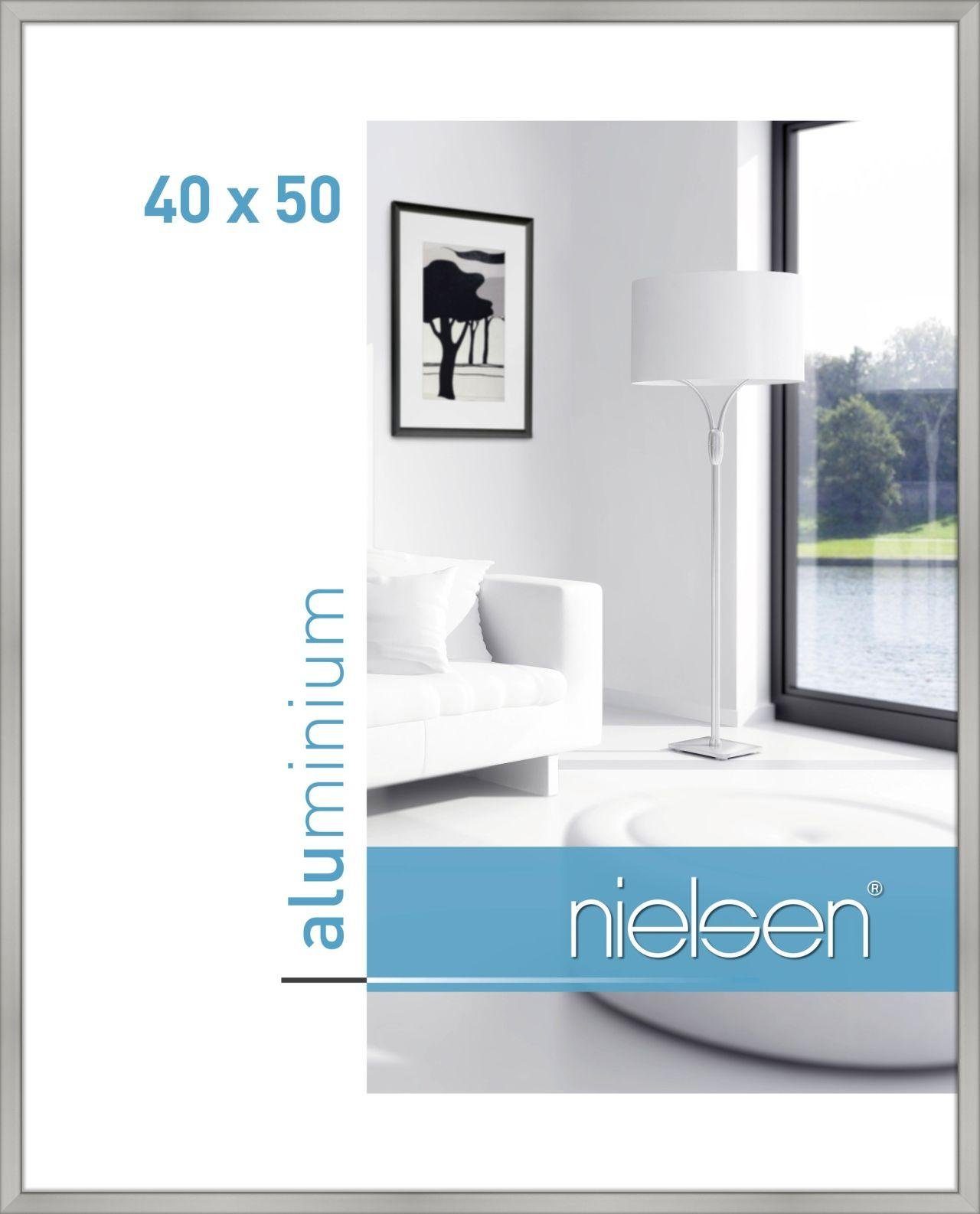 nielsen Bilderrahmen 34004 40x50cm Classic Silber matt