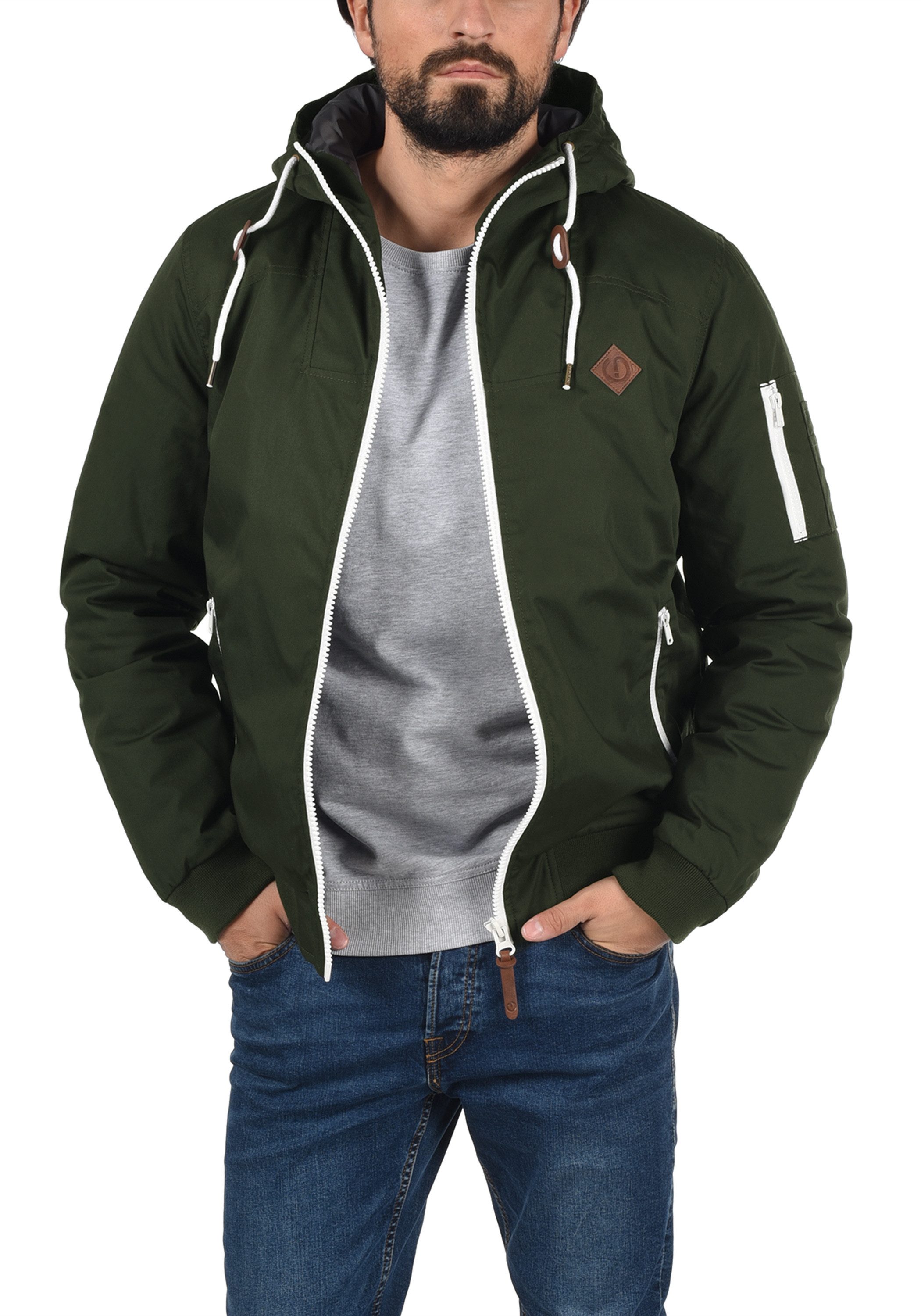 !Solid Kurzjacke SDTilly Übergangsjacke mit kontrastfarbenen Reißverschlüssen