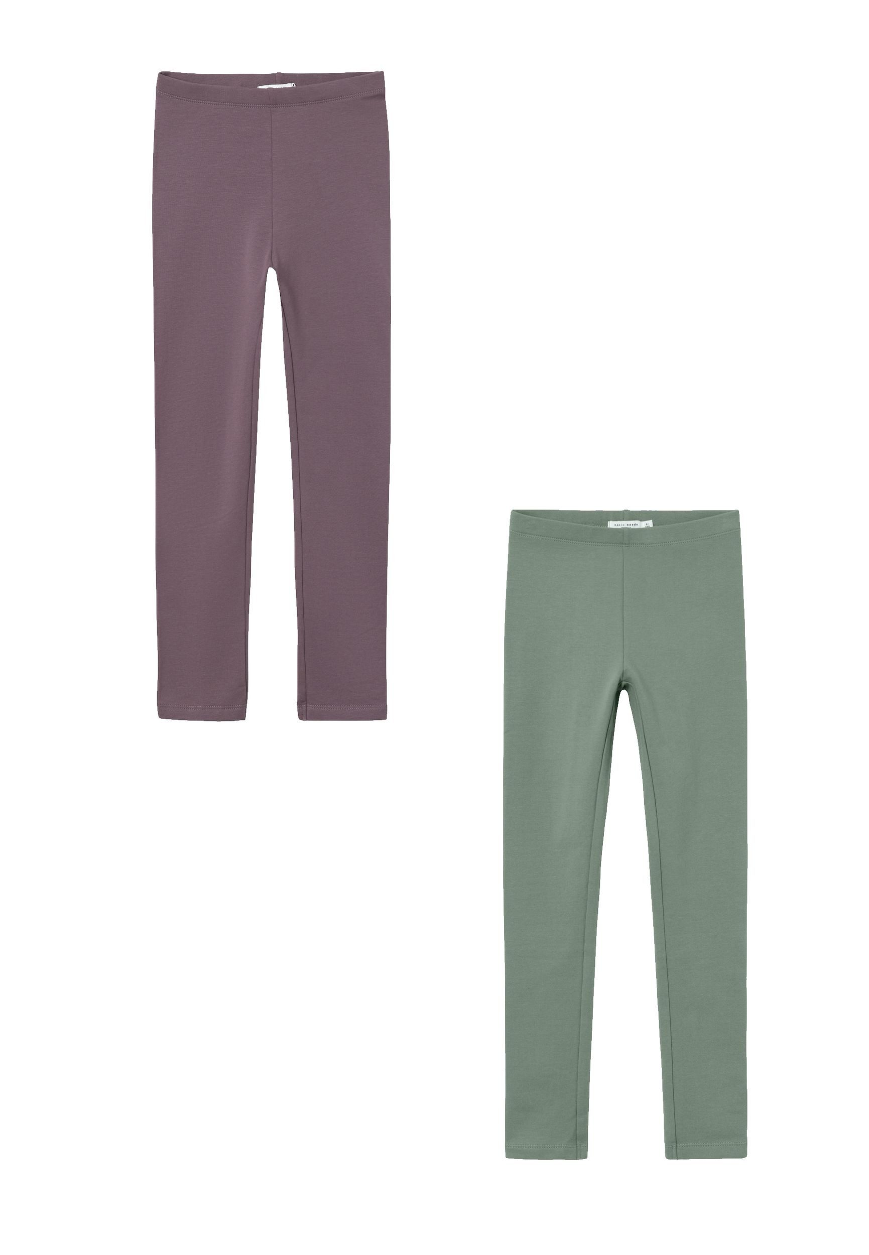Leggings 2er-Set Regular Fit weich bequem Basic