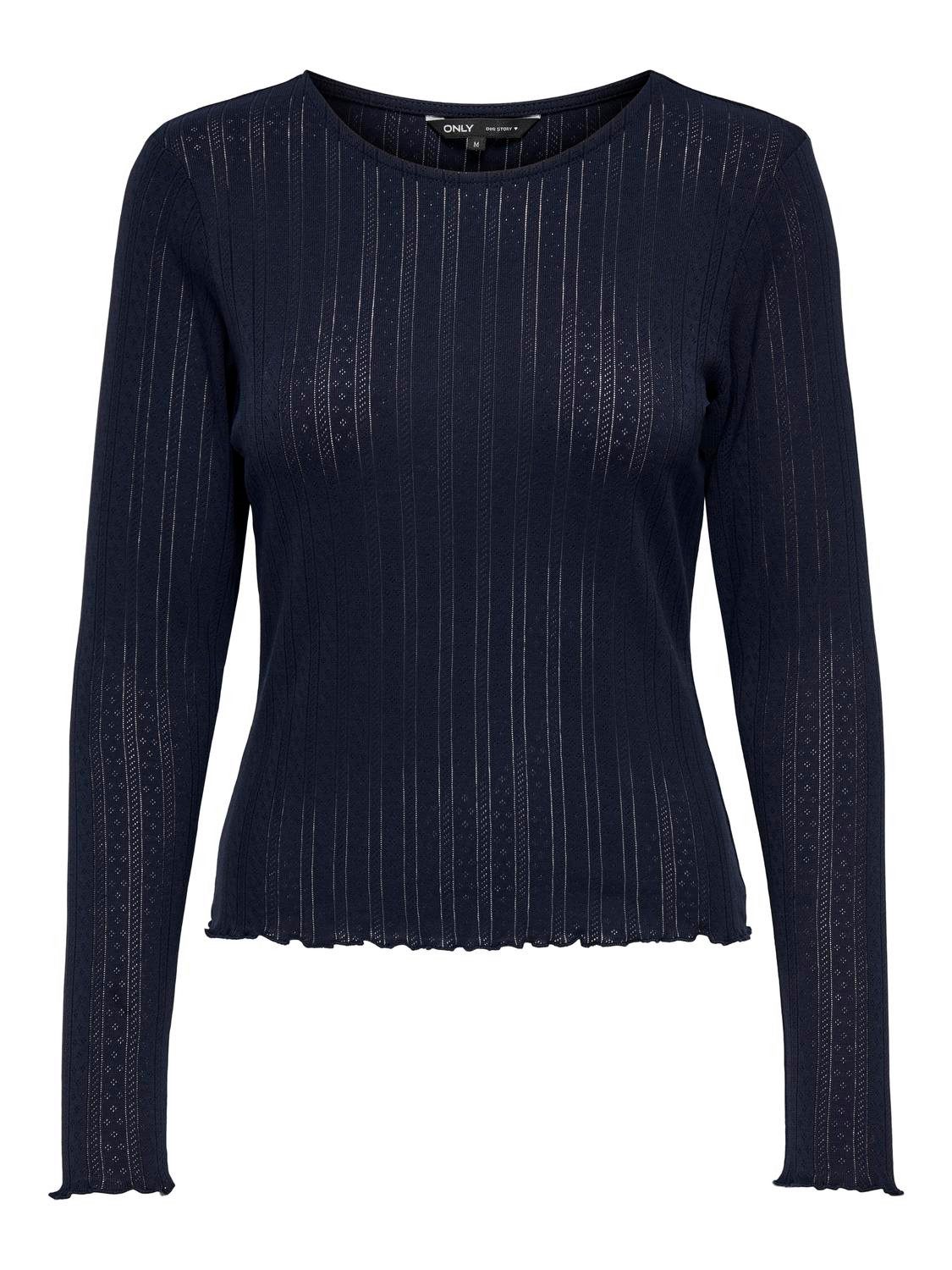 ONLY Longpullover Einfarbiges Langarm Basic ONLCARLOTTA günstig online kaufen