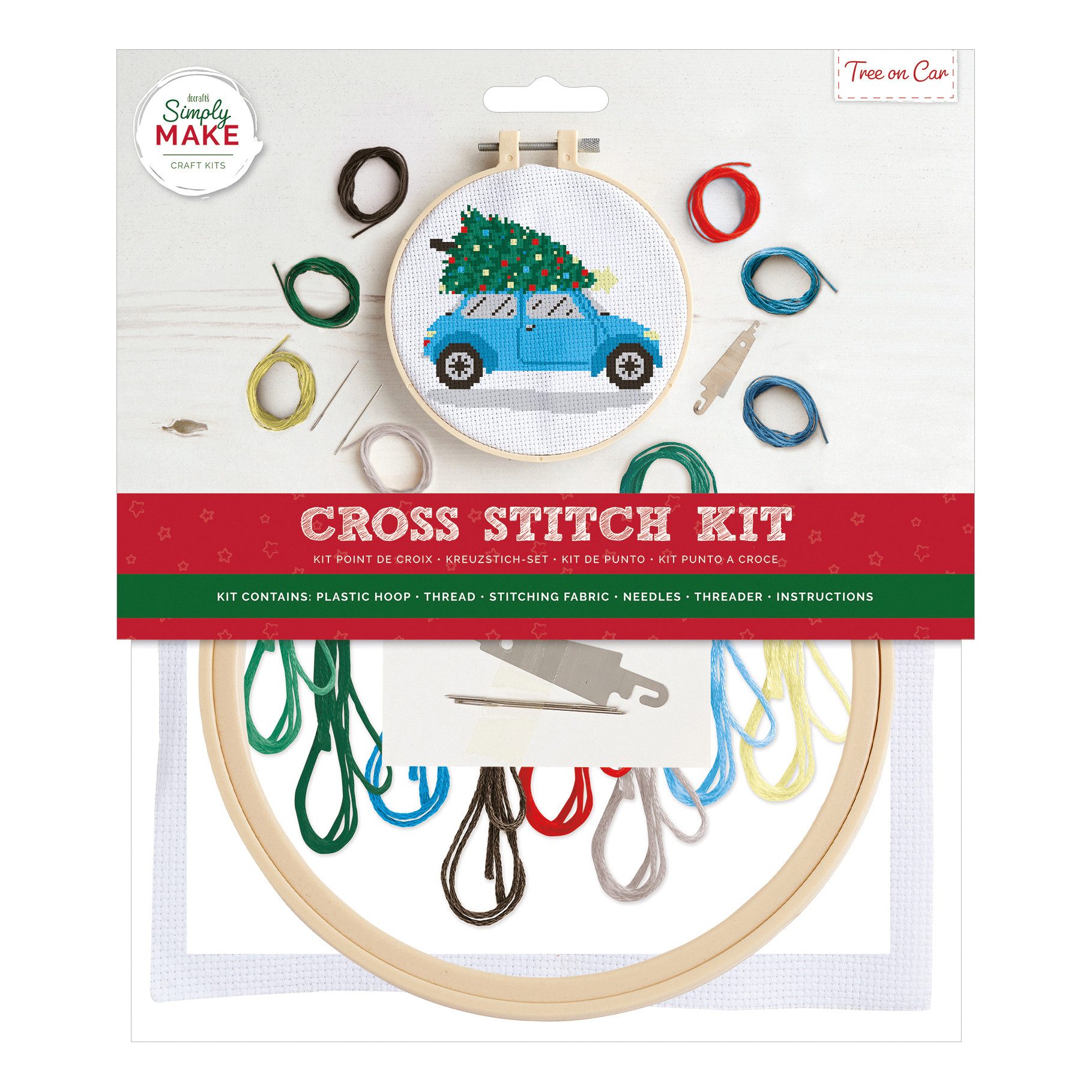 docrafts Kreativset Cross Stitch Kit, Komplettmaterial