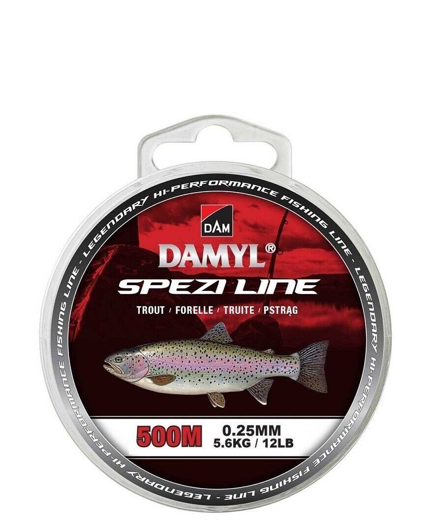 DAM Fishing Angelschnur Monofile Angelschnur Forelle - Damyl Spezi Line 500m Lifter Lure
