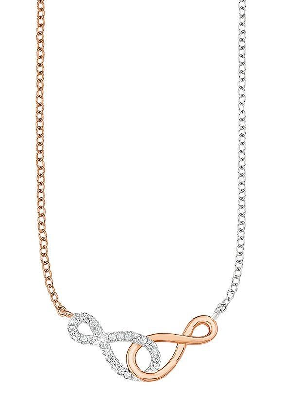 Amor Kette mit Anhänger Unendlichkeit/Infinity, mit Zirkonia (synth)