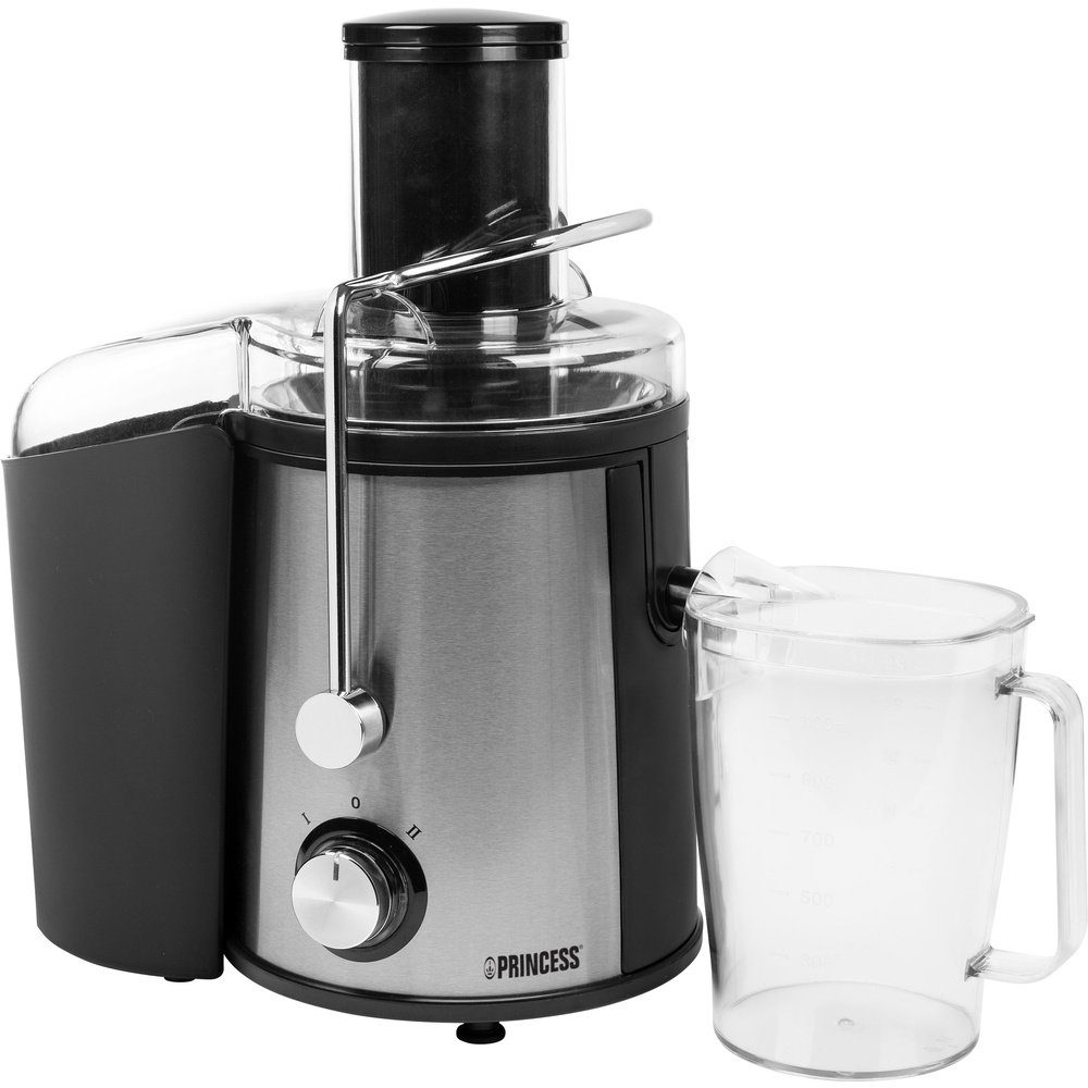 PRINCESS Entsafter Princess Entsafter 01.203040.01.002 700 W Schwarz, Silber, 700.00 W