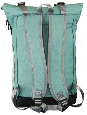 BAG STREET INTERNATIONAL Freizeitrucksack Damen Rolltop-Rucksack Daypack mit Tabletfach, gepolstert, 18 Liter, mit Tabletfach