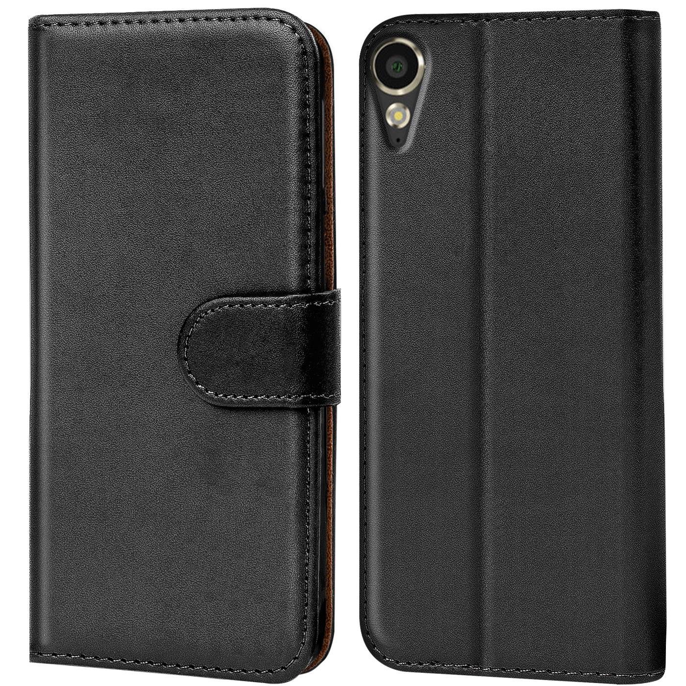 CoolGadget Handyhülle Book Case Handy Tasche für HTC Desire 10 Lifestyle 5,5 Zoll, Hülle Klapphülle Flip Cover Etui Schutzhülle stoßfest