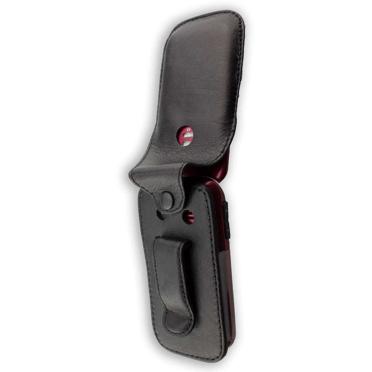 caseroxx Handytasche caseroxx Handytasche mit Gürtelclip für Doro PhoneEasy 410, schwarz (Einzelartikel, 1-tlg., Ledertasche mit Gürtelclip)