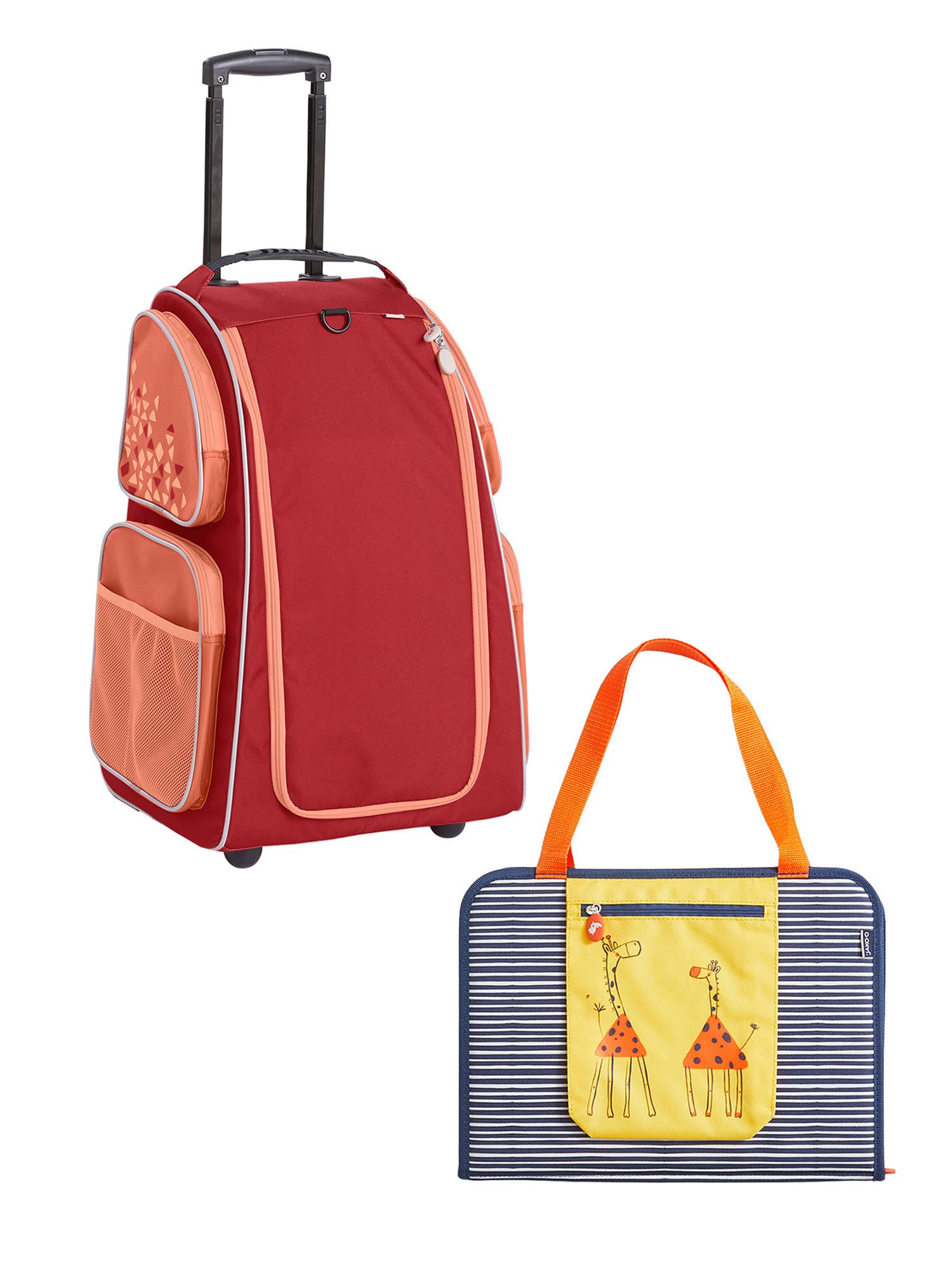 Haba Kinderkoffer Schranktrolley 2 Rollen und Kreativtasche, Reisekoffer Kinder, Trolley Kinder, Чемоданыset Kids