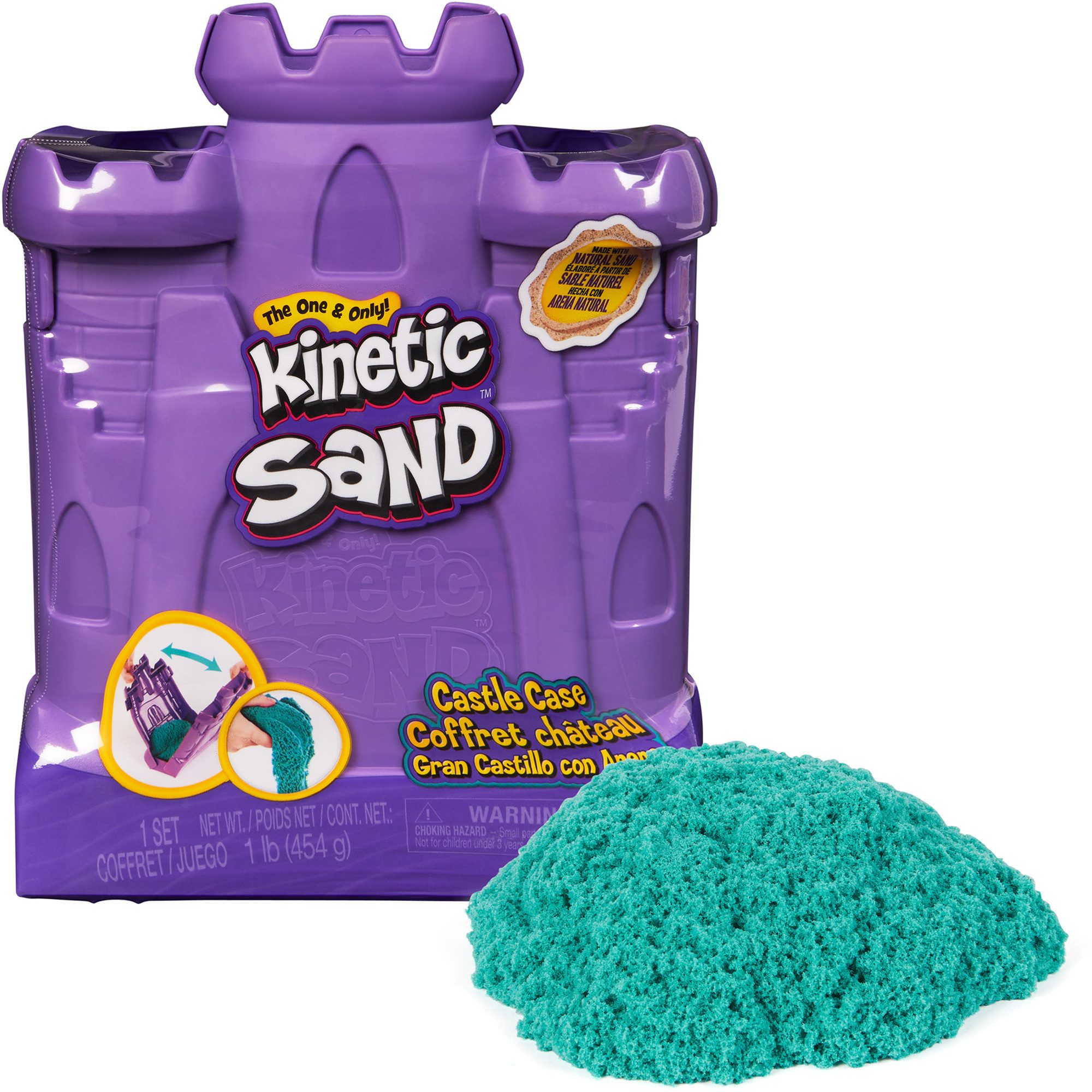 Kinetic sand Sandeimer Spin Master Kinetic Sand - Burgen Köfferchen