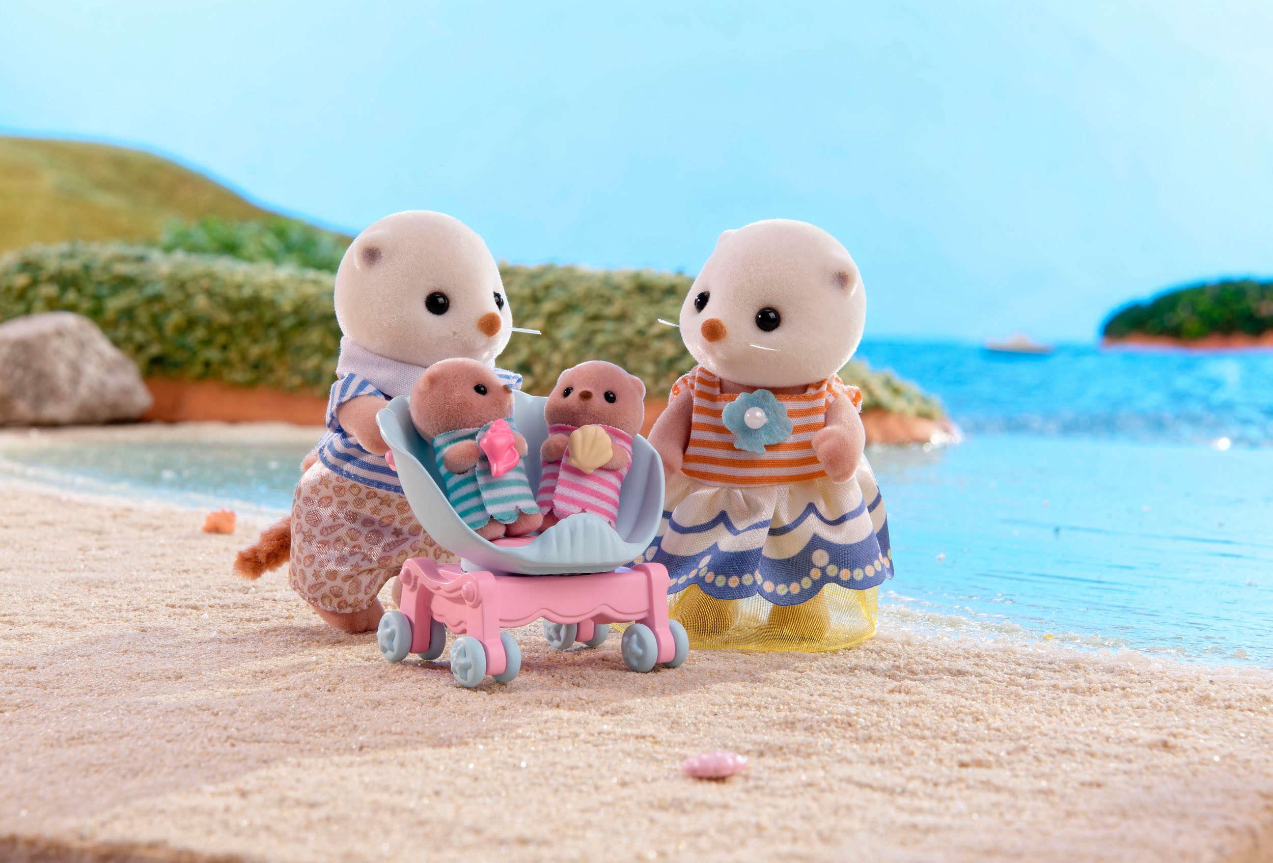 Sylvanian Families Spielfigur Sylvanian Families Seeotter Familie (5803)