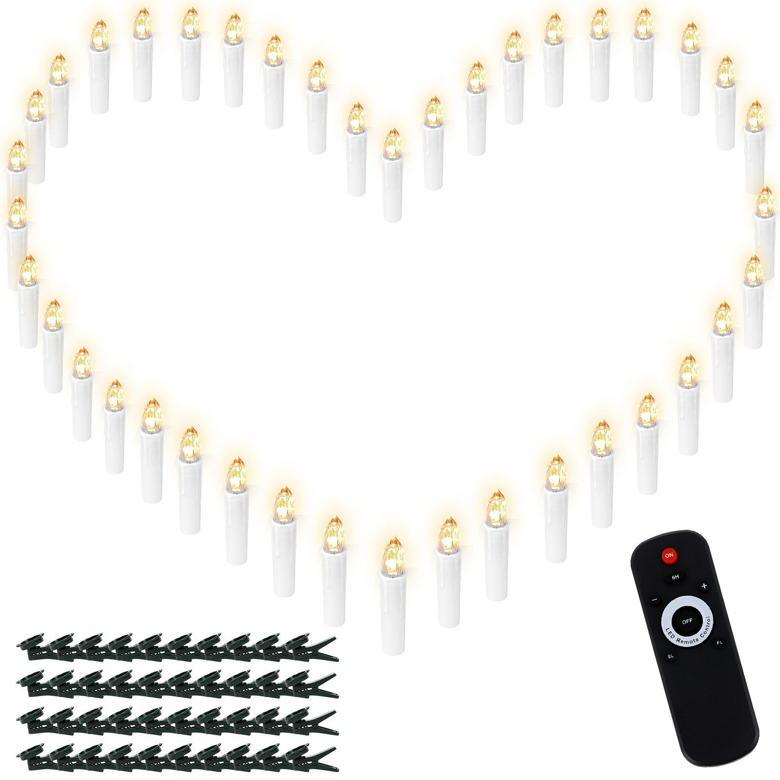 Gotoll LED-Kerze CH050_WE 10-50 set Mit günstig online kaufen