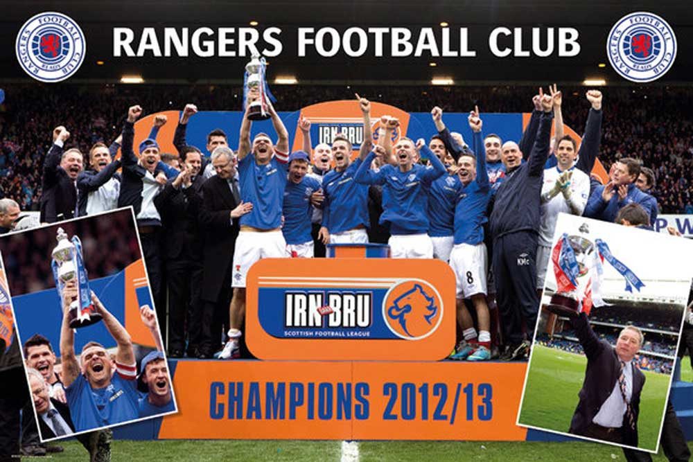 Poster Fußball - Poster - Rangers - Champions 12/13