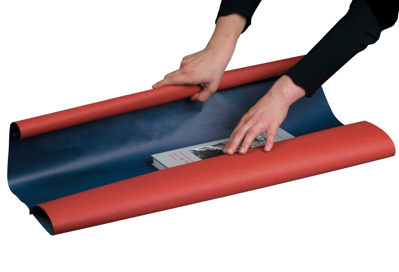 NIPS Packpapier BI-COLOUR, (1St), rot/blau, Rolle 0,75 x 4 m, Geschenkpapier