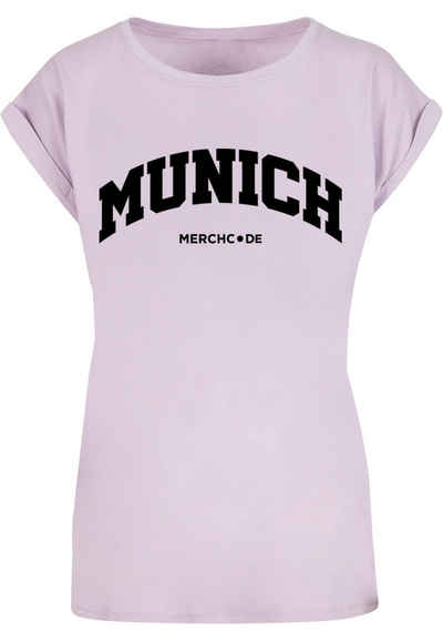 Merchcode T-Shirt Merchcode Damen Ladies Munich Wording - T-Shirt (1-tlg)