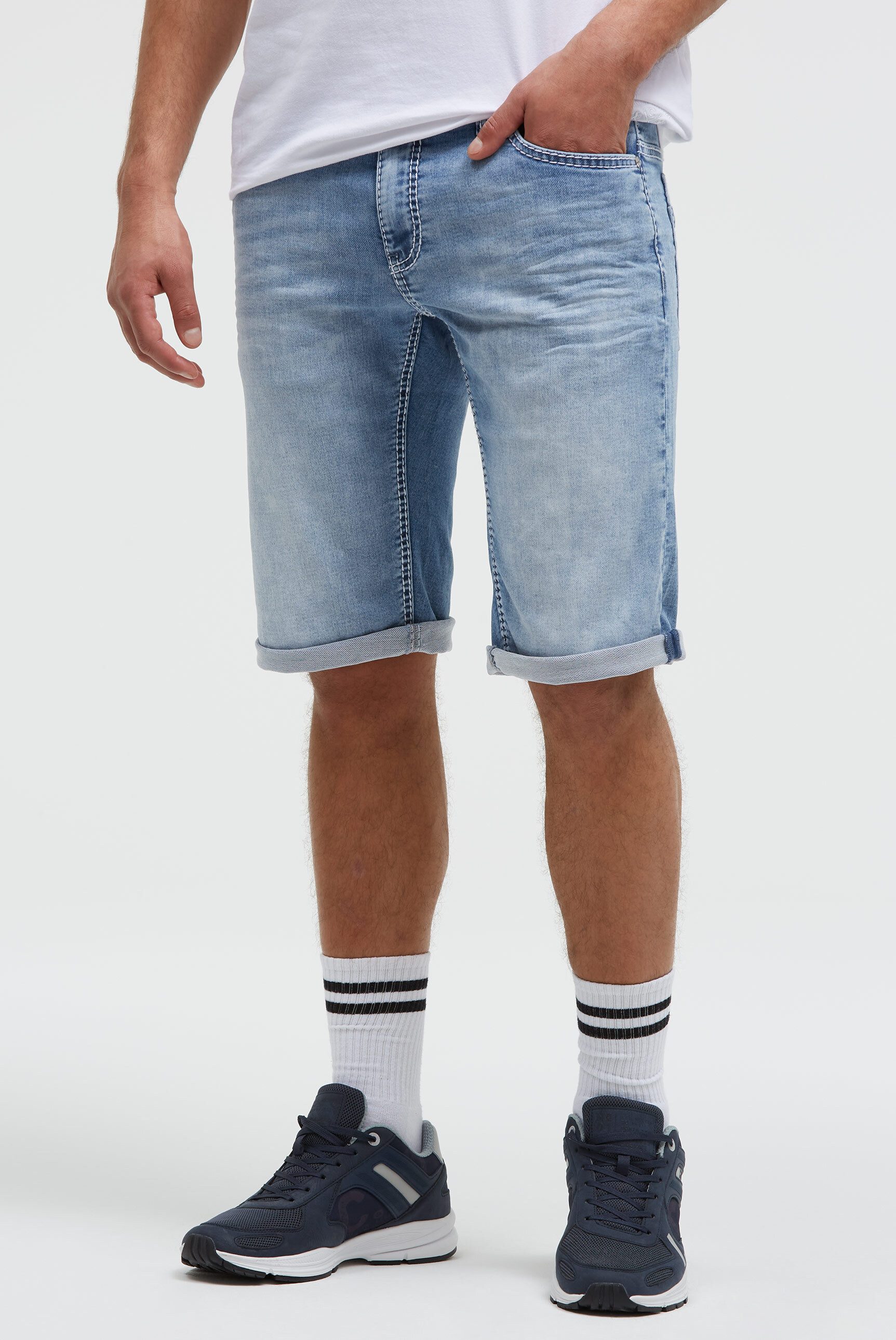 CAMP DAVID Jeansshorts mit Turn-Up Saum