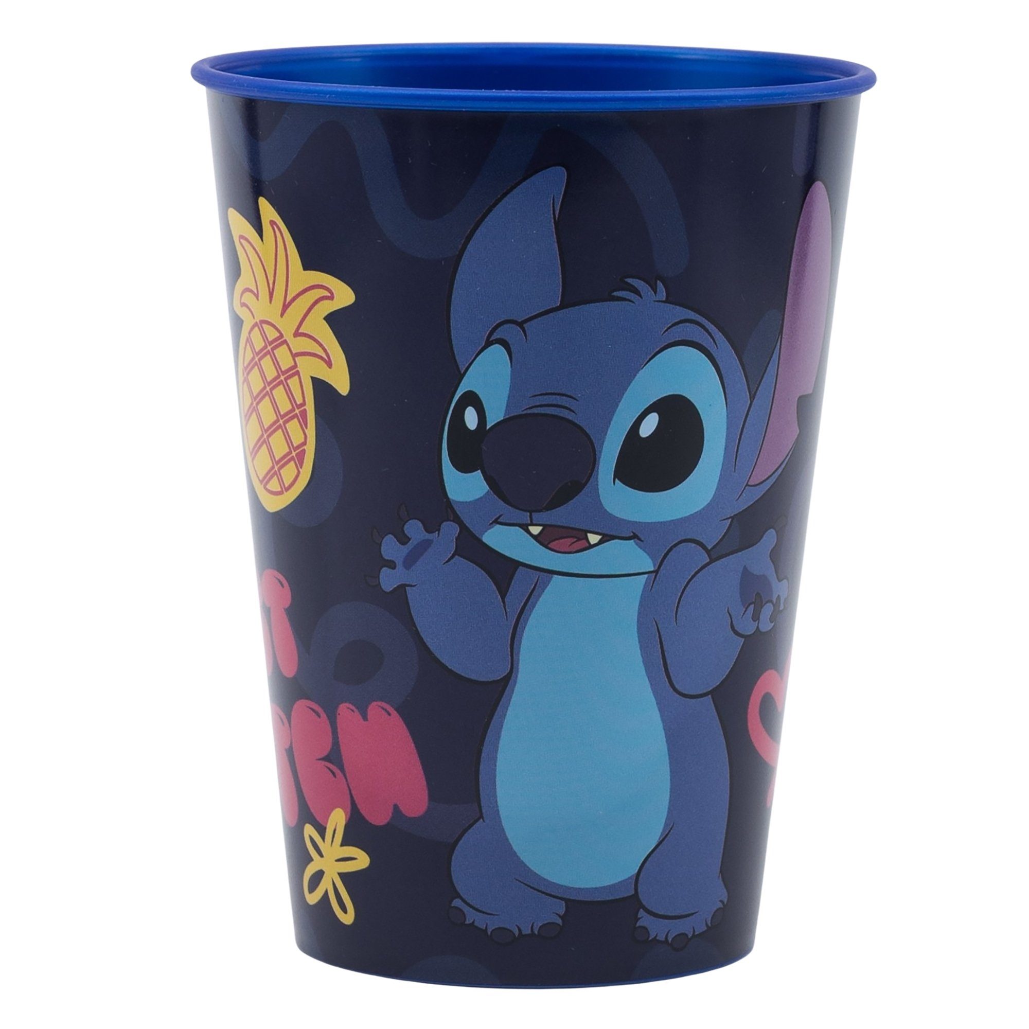 teilig Stitch Kuststoff, 3 Geschirr-Set Kindergeschirr-Set Becher Teller Personen, Disney Disney 1 Schüssel (3-tlg), Kinder Frühstücksset