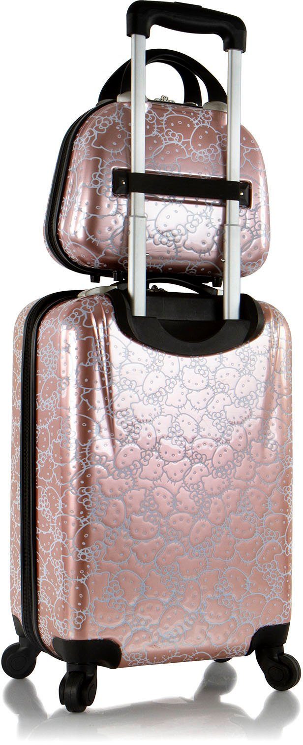 Heys Kinderkoffer Kinderreiseset Hello Kitty roségold, 4 Rollen, Heys Kindertrolley Handgepäck-Koffer