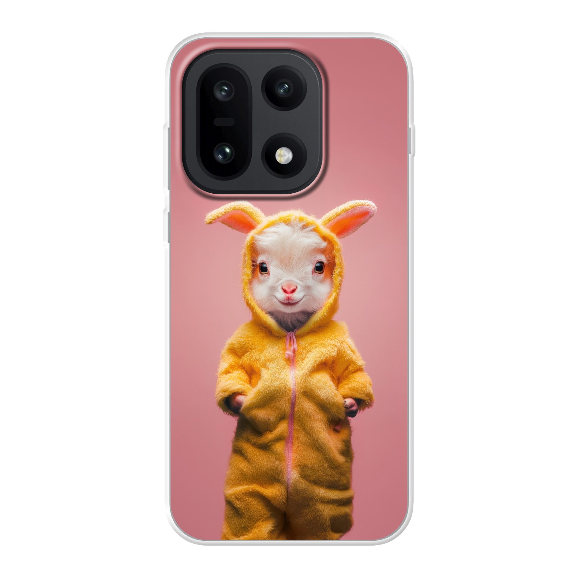 MuchoWow Handyhülle für OnePlus 15 Kostüm - Ziege - Osterhase, Phone Case, Silikon, Schutzhülle Dünn
