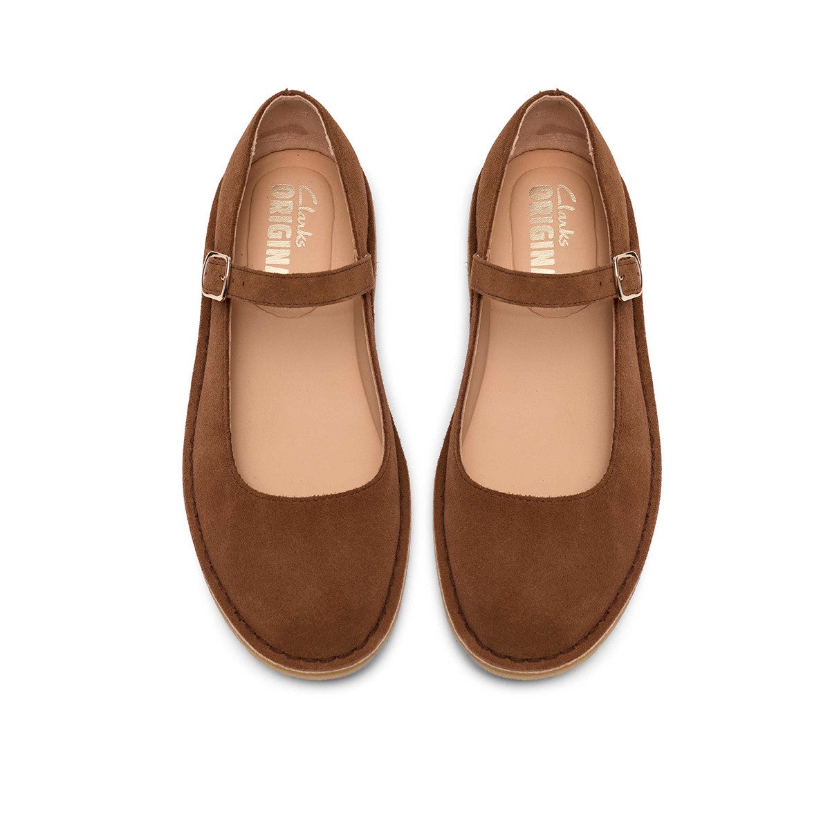 Clarks Clarks Desert Jane 26187452 4, Ballerina, Braun, Damen Ballerina