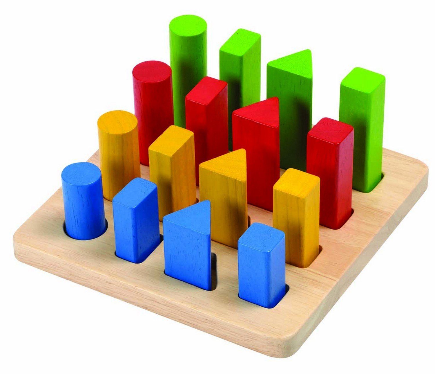 Plantoys Lernspielzeug Lernspiel Geometrie Stifte