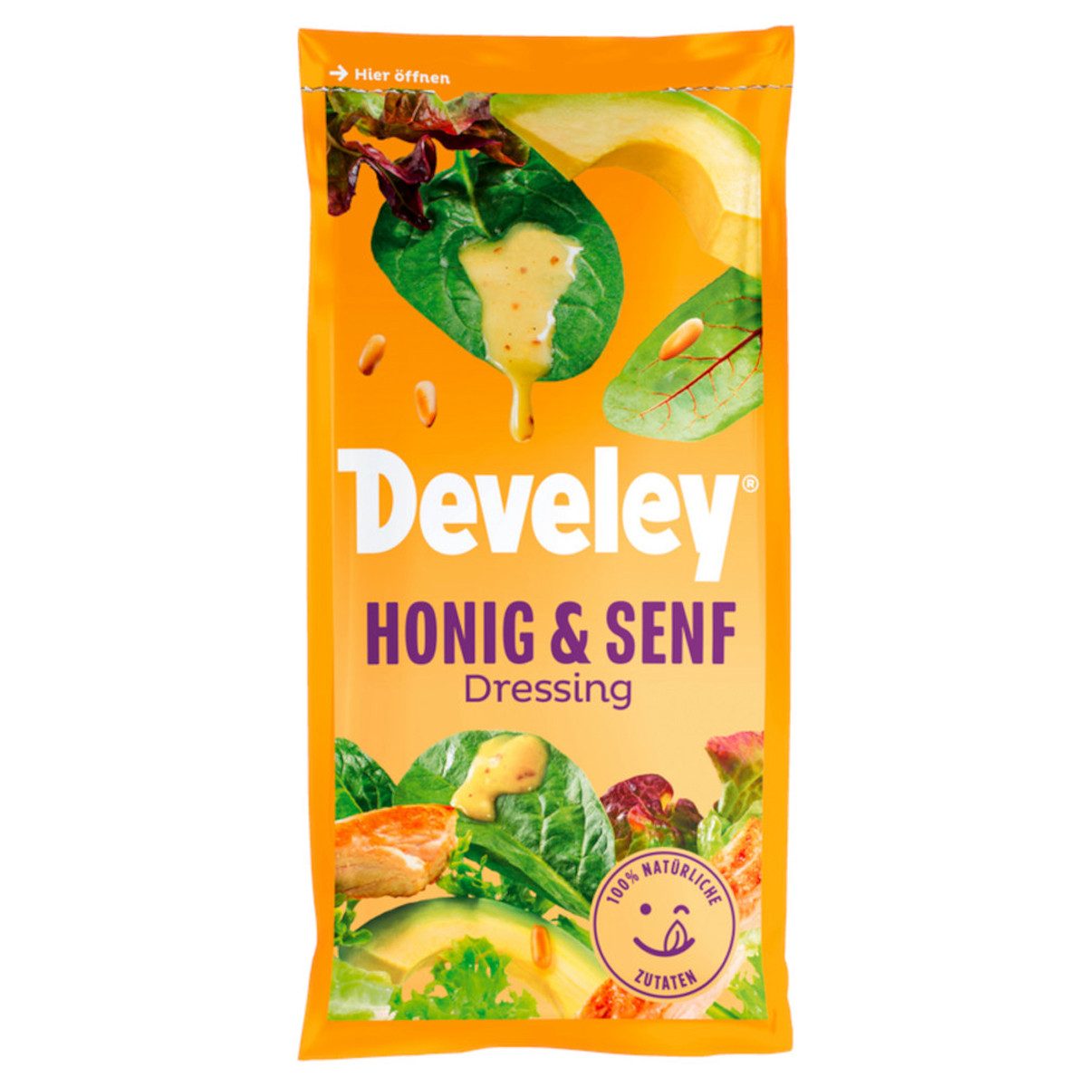 Develey Saucen, Develey Honig Senf Dressing Salatsauce süß würziger Power 75ml