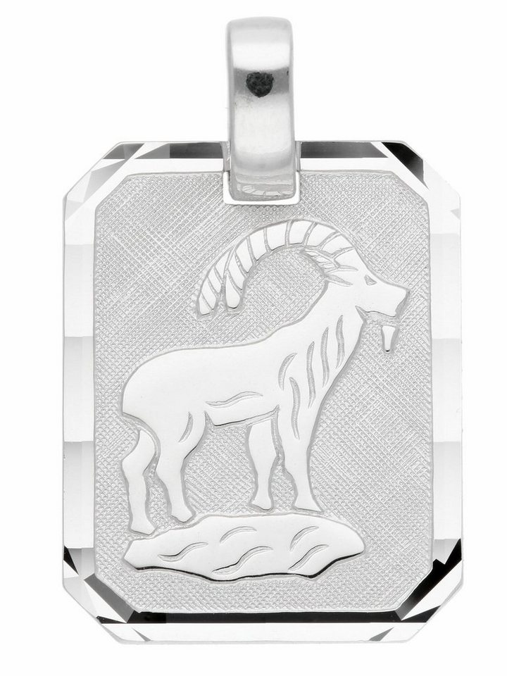 Adelia´s Kettenanhänger 925 Silber Sternzeichen Anhänger Steinbock,  Silberschmuck für Damen & Herren, Schmuck vom Hersteller mit 70 jähriger  Tradition