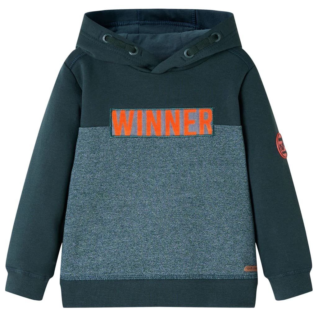 vidaXL Kapuzenpullover Kinder-Kapuzenpullover Dunkelgrün 116