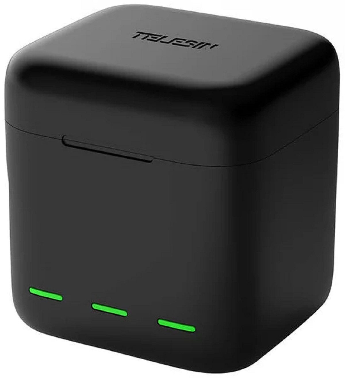 Telesin 3-Slot Ladegerät Batteriebox für GoPro Hero 9 / 10 / 11 / 12 Kamera-Akku