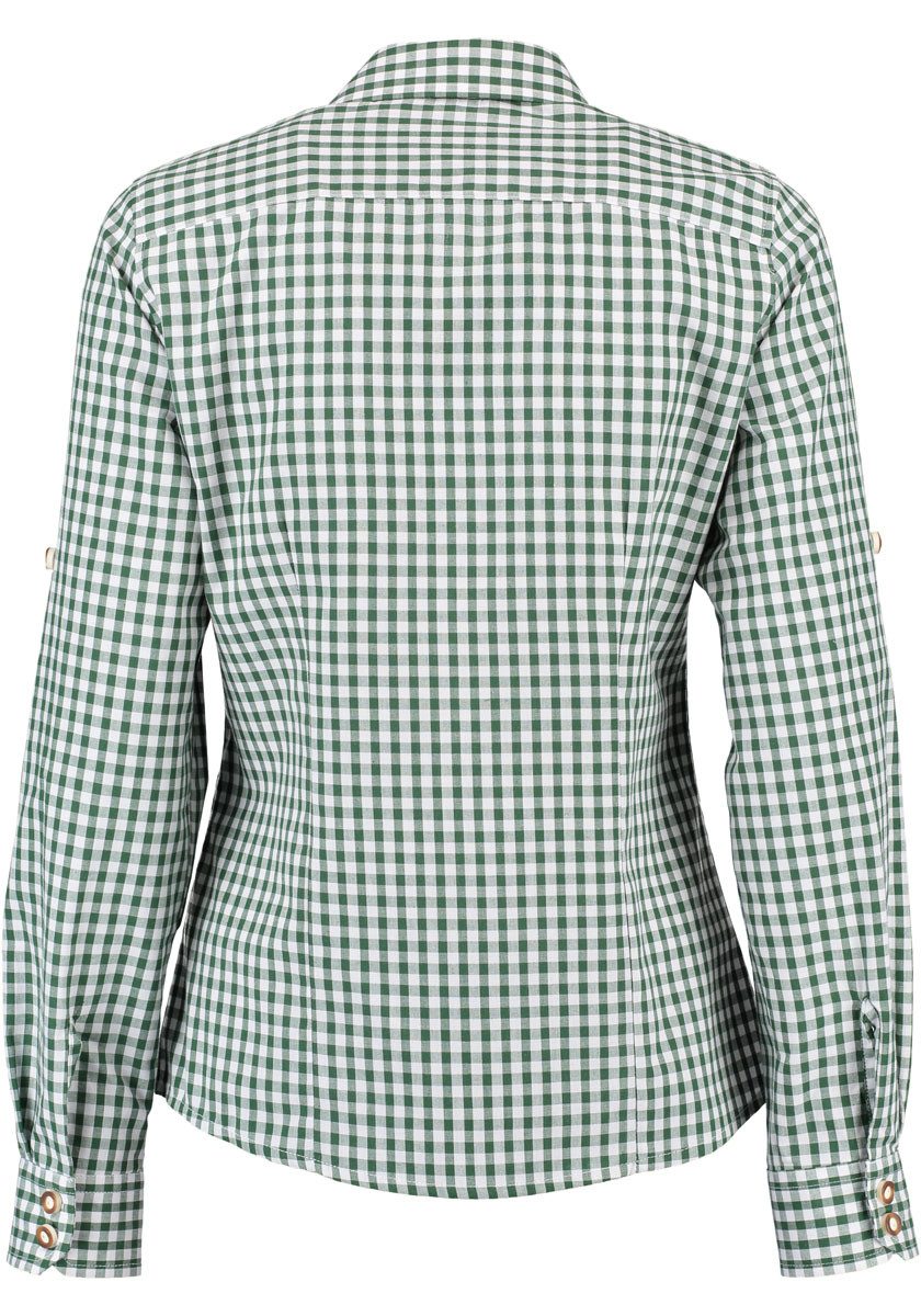 OS Trachten Trachtenbluse Qorru Taillierte Langarmbluse günstig online kaufen