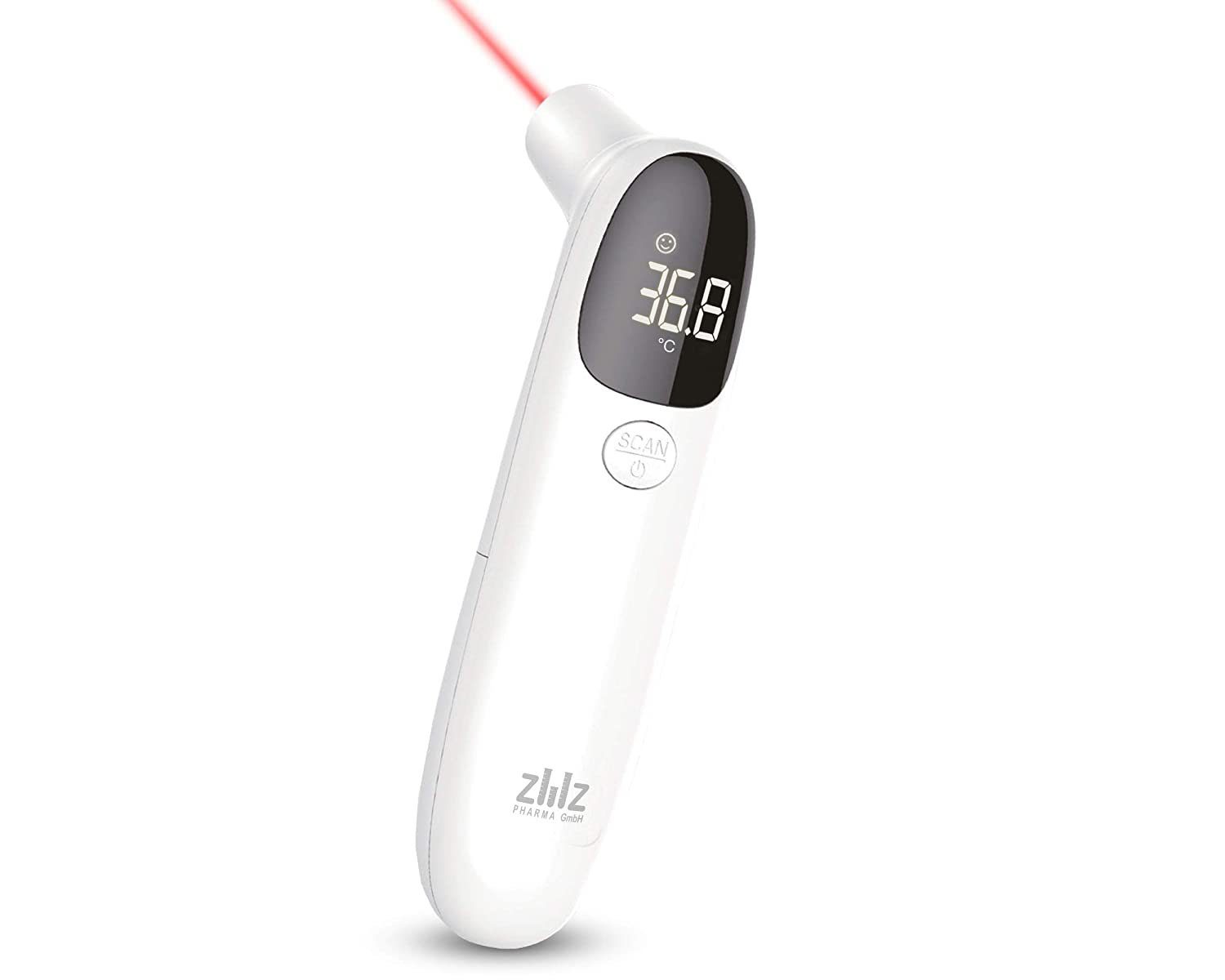 ZWZ Pharma Infrarot-Fieberthermometer Medizinisches Infrarot-Thermometer kontaktlos für Stirn