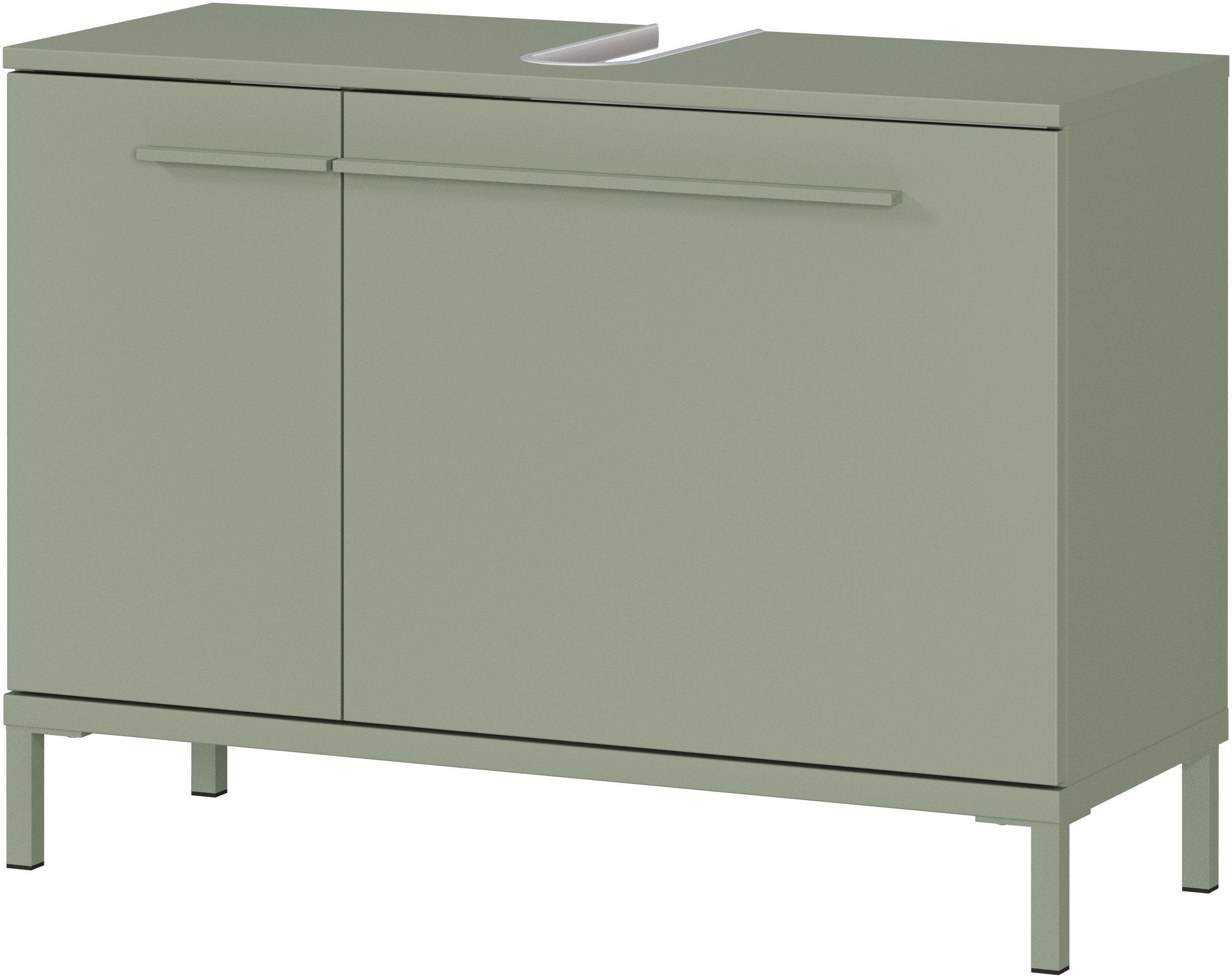 GERMANIA Waschbeckenunterschrank Waschbeckenunterschrank (1-St) Waschbeckenunterschrank mit Siphonausschnitt – Bild 4 von 5