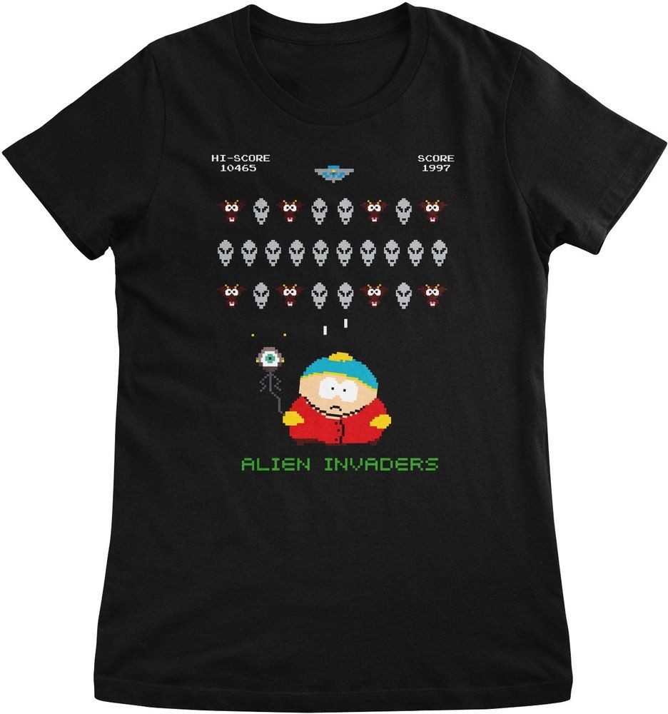 South Park T-Shirt South Park Aliens Invaders Girly Tee