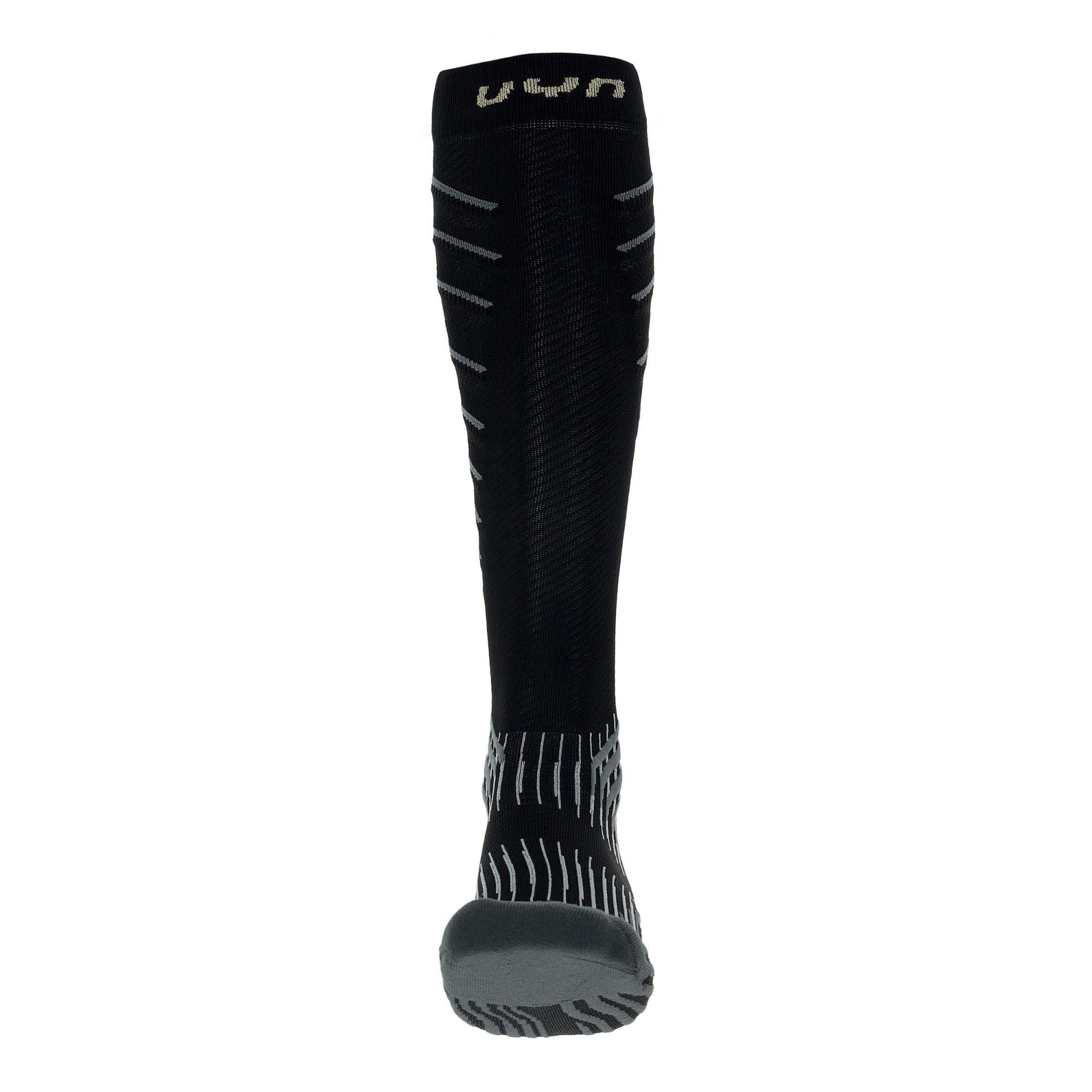 Damen Thermosocken Uyn Run - W Onepiece Socks Black UYN Grey 0.0 Compression