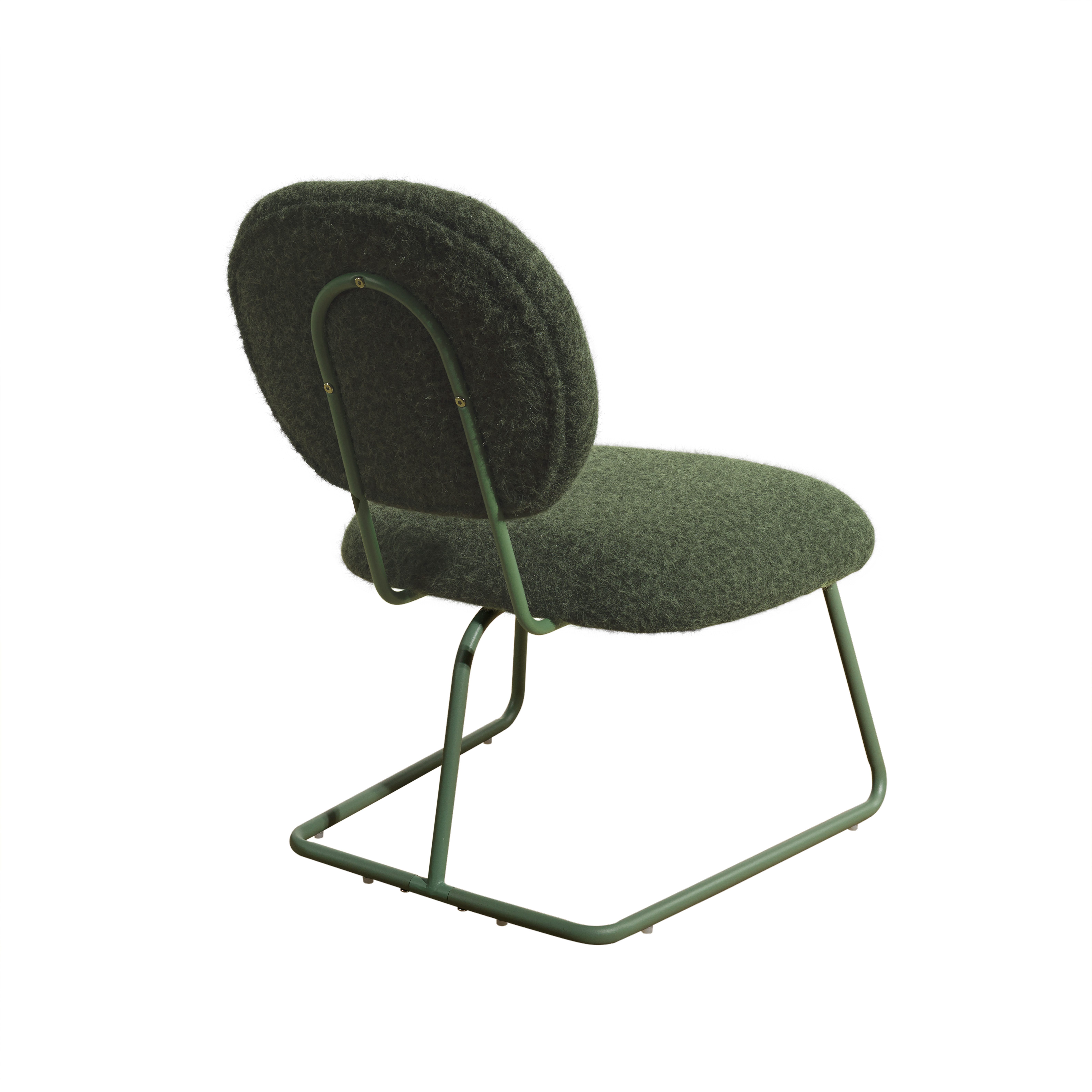 Art Leon Besucherstuhl CC121 (Besucherstuhl Akzentstuhl - Moderner Accent Chair Teddy-Sessel, Flauschiger Polsterstuhl mit goldenen Metallbeinen ohne Armlehnen für Wohnzimmer Schlafzimmer Balkon Farbe in Dunkelgrau/Weiß/Rosa/Grün, 2 St), Bürostuhl Drehstuhl
